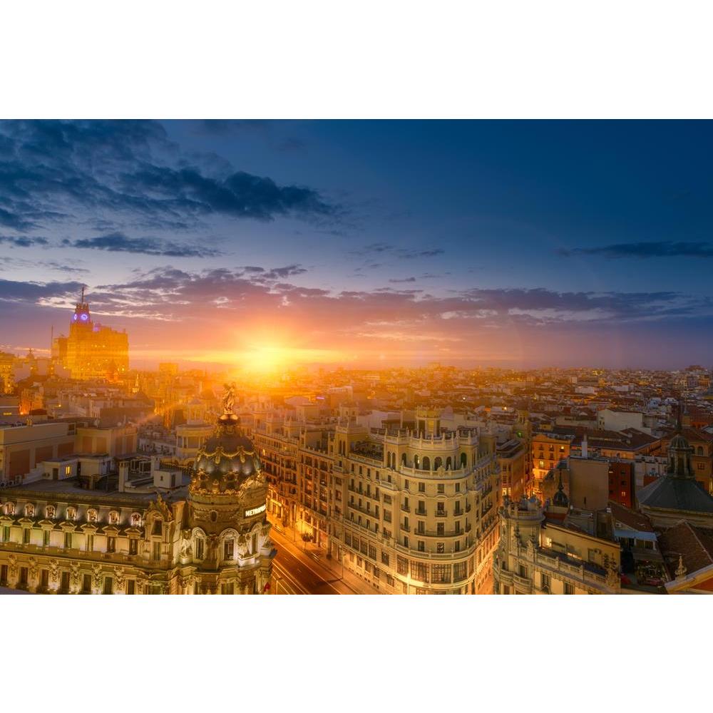 ArtzFolio Dusk View of Madrid, Capital City of Spain Unframed Premium Canvas Painting-Paintings Unframed Premium-AZ5006438ART_UN_RF_R-0-Image Code 5006438 Vishnu Image Folio Pvt Ltd, IC 5006438, ArtzFolio, Paintings Unframed Premium, Landscapes, Places, Photography, dusk, view, of, madrid, capital, city, spain, unframed, premium, canvas, painting, large, size, print, wall, for, living, room, without, frame, decorative, poster, art, pitaara, box, drawing, amazonbasics, big, kids, designer, office, reception,