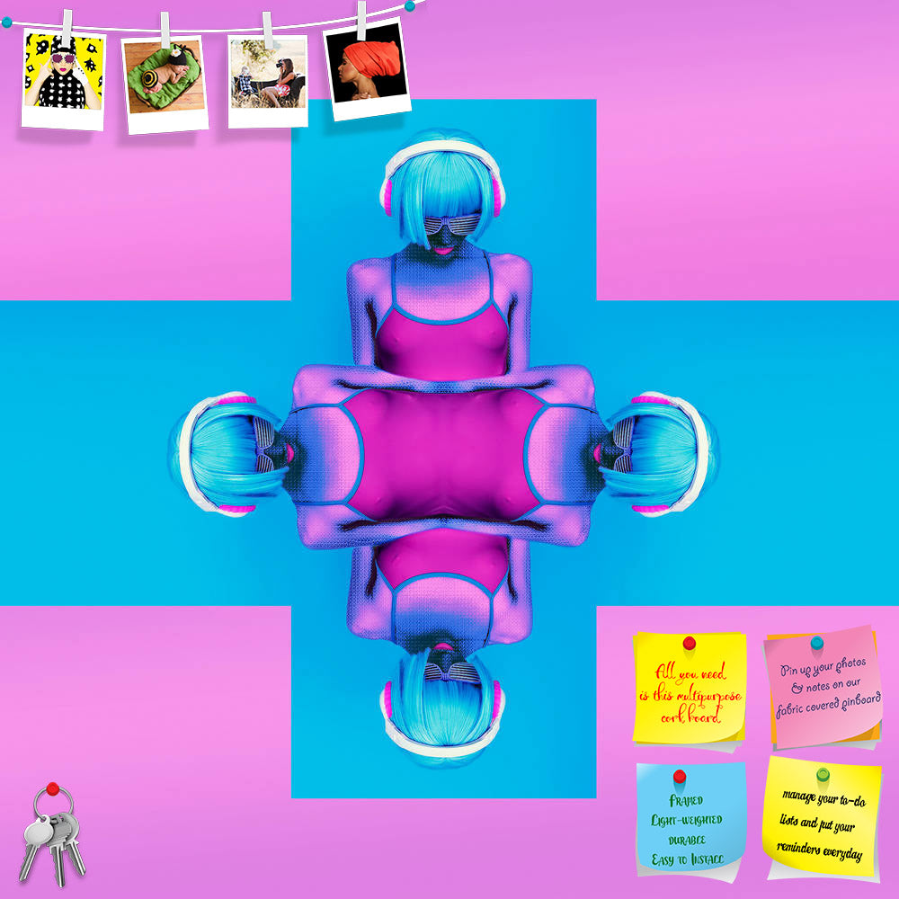 ArtzFolio Crazy Girl DJ Stylish Colors Modern Music Printed Bulletin Board Notice Pin Board Soft Board | Frameless-Bulletin Boards Frameless-AZ5006440BLB_FL_RF_R-0-Image Code 5006440 Vishnu Image Folio Pvt Ltd, IC 5006440, ArtzFolio, Bulletin Boards Frameless, Fashion, Pop Art, Photography, crazy, girl, dj, stylish, colors, modern, music, printed, bulletin, board, notice, pin, soft, frameless, abstraction, accessories, attractive, beautiful, blue, club, color, cosmetics, crimson, disco, dynamics, expressi