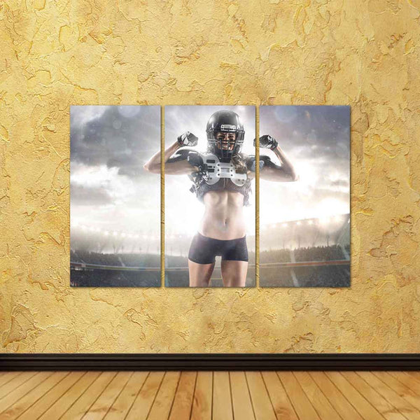 ArtzFolio American Football Female Player Posing With Ball D2 Split Art Painting Panel on Sunboard-Split Art Panels-AZ5006458SPL_FR_RF_R-0-Image Code 5006458 Vishnu Image Folio Pvt Ltd, IC 5006458, ArtzFolio, Split Art Panels, Figurative, Sports, Photography, american, football, female, player, posing, with, ball, d2, split, art, painting, panel, on, sunboard, framed, canvas, print, wall, for, living, room, frame, poster, pitaara, box, large, size, drawing, big, office, reception, of, kids, designer, decora