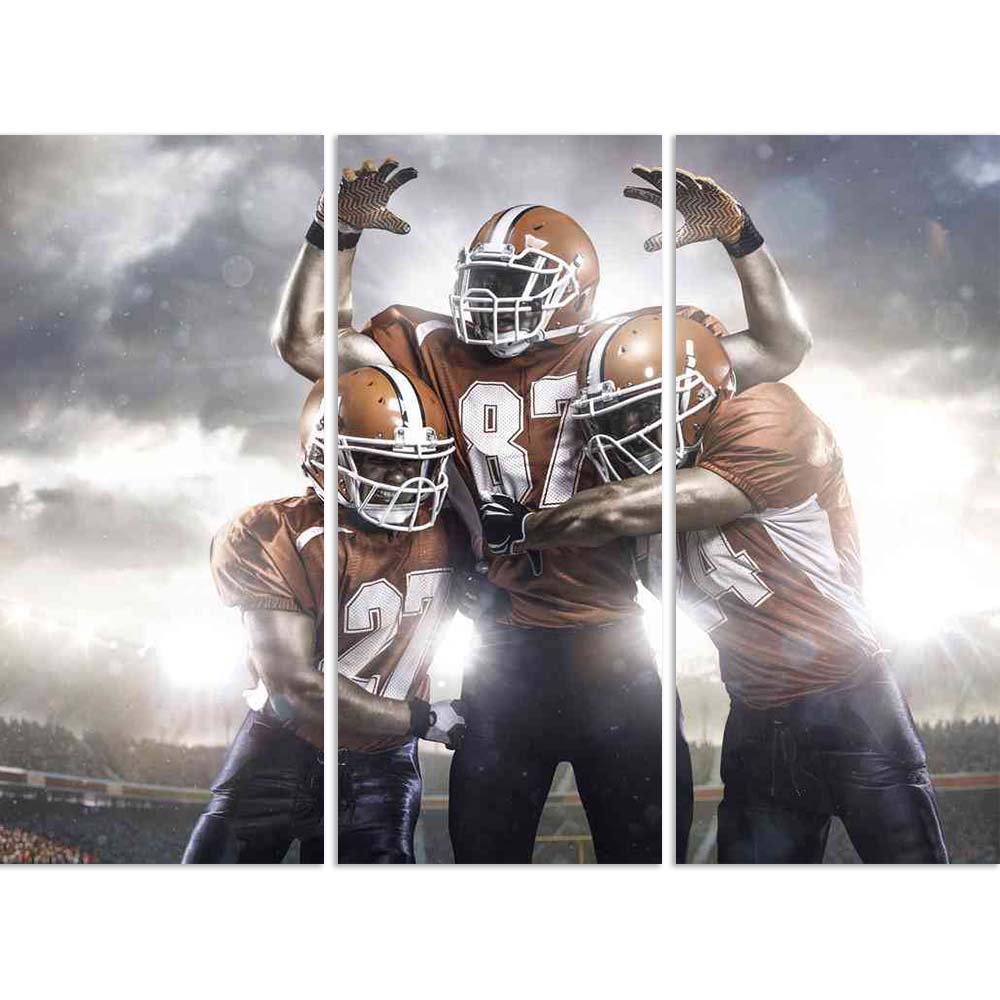 ArtzFolio American Football Players In Action On The Stadium Split Art Painting Panel on Sunboard-Split Art Panels-AZ5006460SPL_FR_RF_R-0-Image Code 5006460 Vishnu Image Folio Pvt Ltd, IC 5006460, ArtzFolio, Split Art Panels, Sports, Photography, american, football, players, in, action, on, the, stadium, split, art, painting, panel, sunboard, framed, canvas, print, wall, for, living, room, with, frame, poster, pitaara, box, large, size, drawing, big, office, reception, of, kids, designer, decorative, amazon