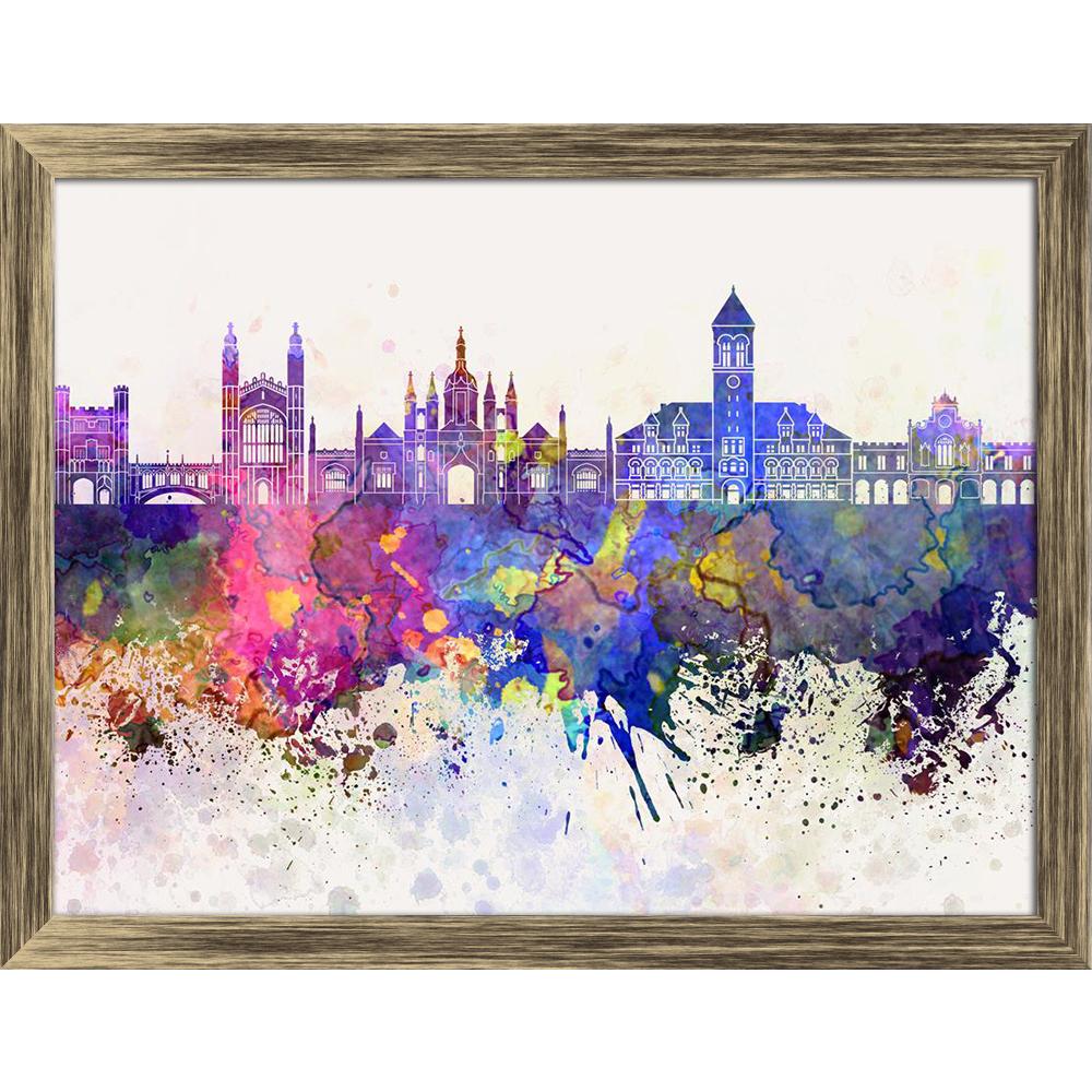 ArtzFolio Cambridge, England UK, Skyline in Watercolor Canvas Painting Synthetic Frame-Paintings Synthetic Framing-AZ5006483ART_FR_RF_R-0-Image Code 5006483 Vishnu Image Folio Pvt Ltd, IC 5006483, ArtzFolio, Paintings Synthetic Framing, Places, Fine Art Reprint, cambridge, england, uk, skyline, in, watercolor, canvas, painting, synthetic, frame, framed, print, wall, for, living, room, with, poster, pitaara, box, large, size, drawing, art, split, big, office, reception, photography, of, kids, panel, designer