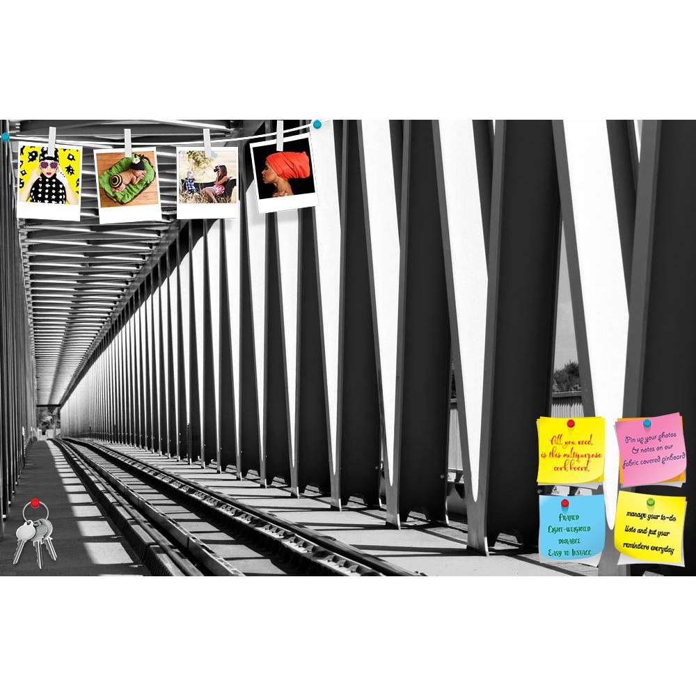 ArtzFolio Railway Bridge Perspective View Printed Bulletin Board Notice Pin Board Soft Board | Frameless-Bulletin Boards Frameless-AZ5006485BLB_FL_RF_R-0-Image Code 5006485 Vishnu Image Folio Pvt Ltd, IC 5006485, ArtzFolio, Bulletin Boards Frameless, Places, Photography, railway, bridge, perspective, view, printed, bulletin, board, notice, pin, soft, frameless, traffic, industry, transport, rail, black, steel, river, rock, line, outdoor, sleeper, stone, cloud, travel, iron, old, train, frame, design, archit