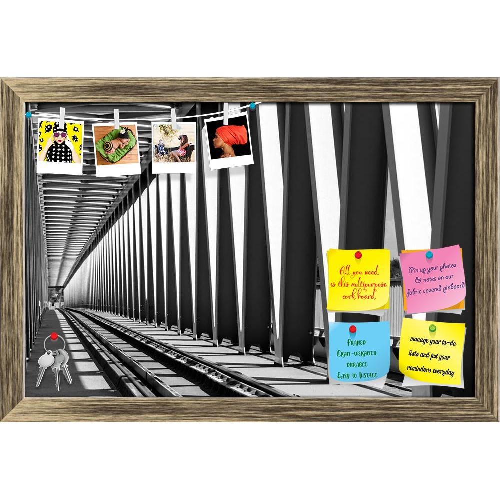 ArtzFolio Railway Bridge Perspective View Printed Bulletin Board Notice Pin Board Soft Board | Framed-Bulletin Boards Framed-AZ5006485BLB_FR_RF_R-0-Image Code 5006485 Vishnu Image Folio Pvt Ltd, IC 5006485, ArtzFolio, Bulletin Boards Framed, Places, Photography, railway, bridge, perspective, view, printed, bulletin, board, notice, pin, soft, framed, traffic, industry, transport, rail, black, steel, river, rock, line, outdoor, sleeper, stone, cloud, travel, iron, old, train, frame, design, architecture, tran