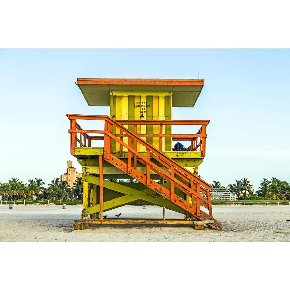 ArtzFolio Life Guard Tower On Miami Beach, Florida USA Canvas Painting-Paintings MDF Framing-AZ5006491ART_UN_RF_R-0-Image Code 5006491 Vishnu Image Folio Pvt Ltd, IC 5006491, ArtzFolio, Paintings MDF Framing, Places, Photography, life, guard, tower, on, miami, beach, florida, usa, canvas, painting, framed, print, wall, for, living, room, with, frame, poster, pitaara, box, large, size, drawing, art, split, big, office, reception, of, kids, panel, designer, decorative, amazonbasics, reprint, small, bedroom, s
