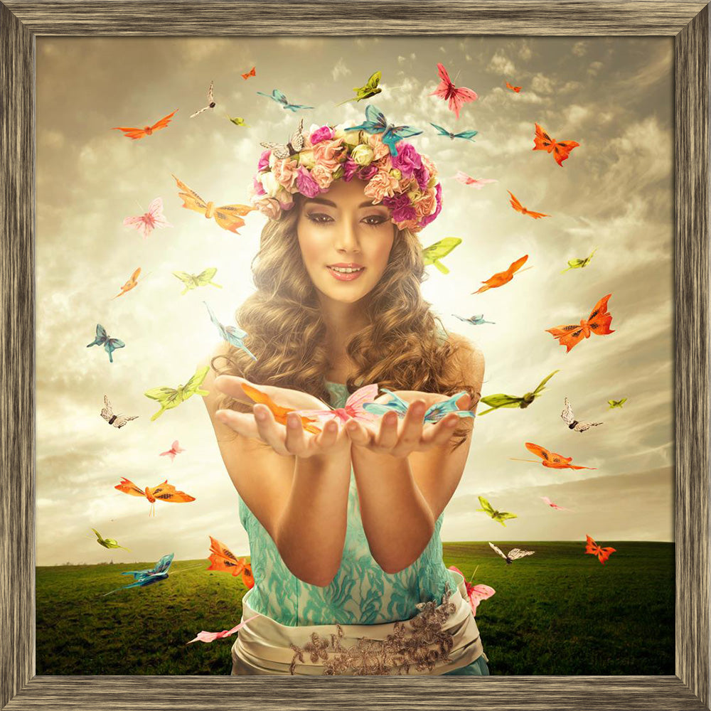 ArtzFolio Beautiful Woman Surrounds Many Butterfly Canvas Painting-Paintings Wooden Framing-AZ5006502ART_FR_RF_R-0-Image Code 5006502 Vishnu Image Folio Pvt Ltd, IC 5006502, ArtzFolio, Paintings Wooden Framing, Fashion, Portraits, Photography, beautiful, woman, surrounds, many, butterfly, canvas, painting, framed, print, wall, for, living, room, with, frame, poster, pitaara, box, large, size, drawing, art, split, big, office, reception, of, kids, panel, designer, decorative, amazonbasics, reprint, small, be