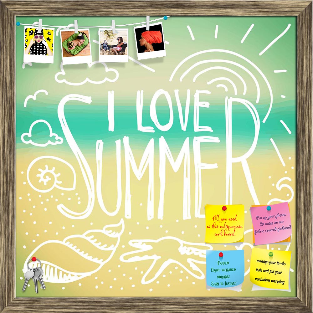 ArtzFolio I Love Summer Quote & Doodle Printed Bulletin Board Notice Pin Board Soft Board | Framed-Bulletin Boards Framed-AZ5006504BLB_FR_RF_R-0-Image Code 5006504 Vishnu Image Folio Pvt Ltd, IC 5006504, ArtzFolio, Bulletin Boards Framed, Love, Quotes, Digital Art, i, summer, quote, doodle, printed, bulletin, board, notice, pin, soft, framed, blurred, seaside, background, pin up board, push pin board, extra large cork board, big pin board, notice board, small bulletin board, cork board, wall notice board, g
