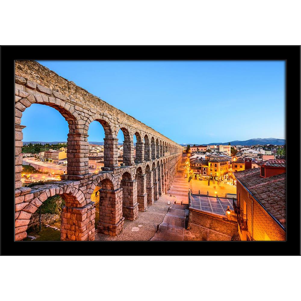 Segovia, Spain Old Town View Painting Poster Frame-Regular Art Framed-REG_FR-IC 5006509 IC 5006509, Ancient, Cities, City Views, Culture, Ethnic, Historical, Landmarks, Marble and Stone, Medieval, Places, Skylines, Spanish, Sunsets, Traditional, Tribal, Vintage, World Culture, segovia, spain, old, town, view, painting, poster, frame, aqueduct, arch, bridge, city, cityscape, cultural, dusk, europe, european, evening, famous, historic, history, iberian, landmark, lights, location, monument, night, pillars, pl
