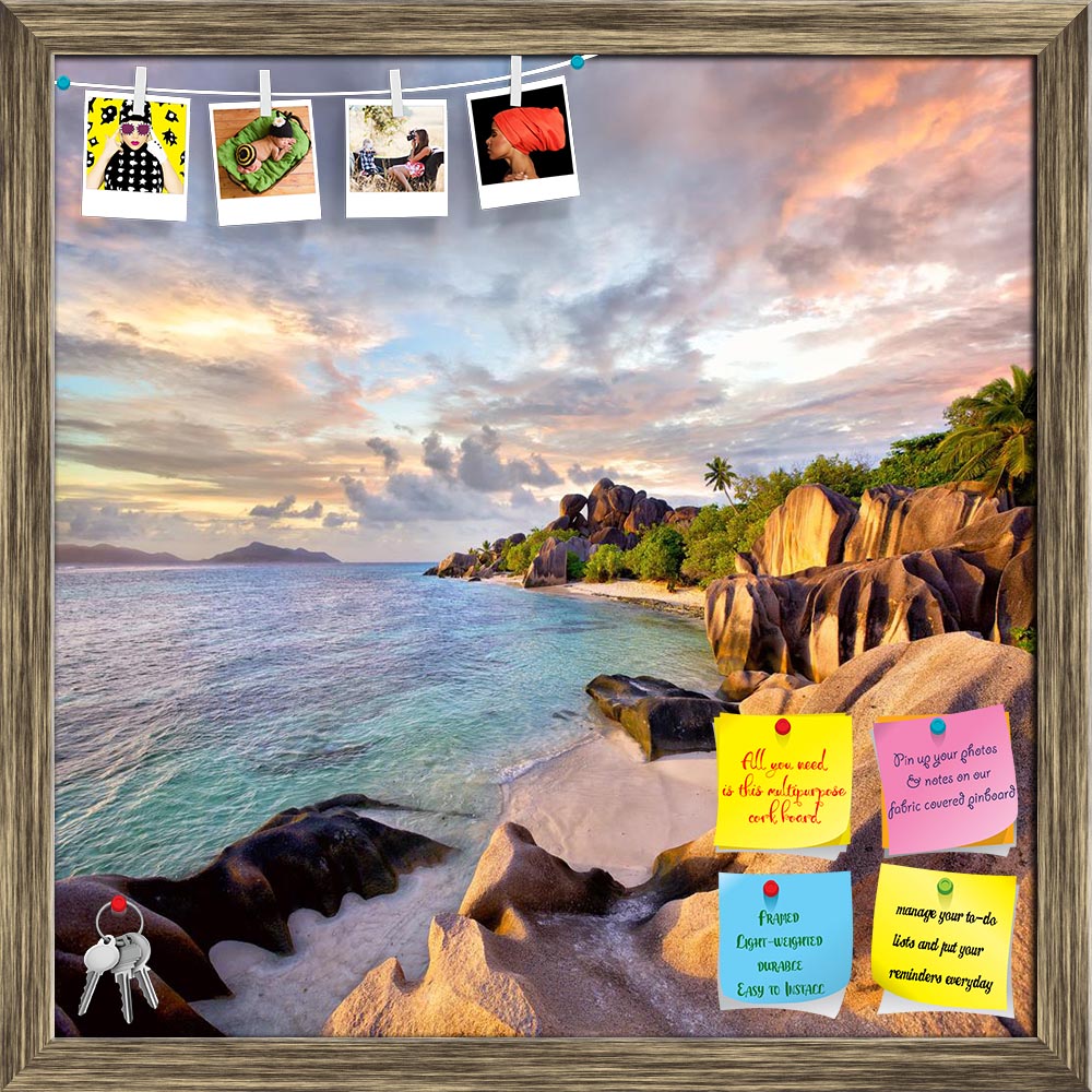 ArtzFolio Anse Source D'Argent Beach, Seyshelles Printed Bulletin Board Notice Pin Board Soft Board | Framed-Bulletin Boards Framed-AZ5006515BLB_FR_RF_R-0-Image Code 5006515 Vishnu Image Folio Pvt Ltd, IC 5006515, ArtzFolio, Bulletin Boards Framed, Landscapes, Places, Photography, anse, source, d'argent, beach, seyshelles, printed, bulletin, board, notice, pin, soft, framed, bay, coast, coastline, dargent, destinations, digue, dusk, evening, exotic, famous, granite, idyllic, island, la, lagoon, landscape, n