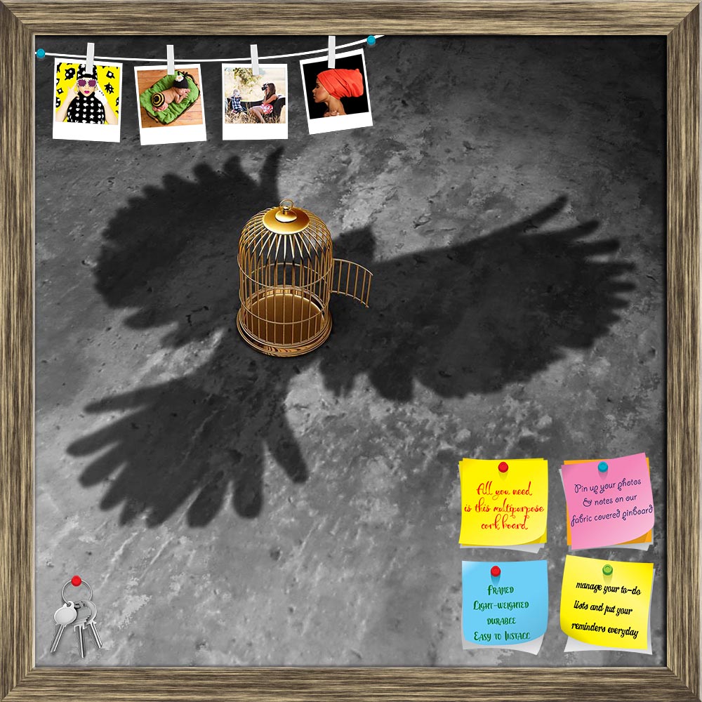 ArtzFolio Cage Freedom Concept, Symbol Of Liberty & Justice Printed Bulletin Board Notice Pin Board Soft Board | Framed-Bulletin Boards Framed-AZ5006524BLB_FR_RF_R-0-Image Code 5006524 Vishnu Image Folio Pvt Ltd, IC 5006524, ArtzFolio, Bulletin Boards Framed, Animals, Conceptual, Photography, cage, freedom, concept, symbol, of, liberty, justice, printed, bulletin, board, notice, pin, soft, framed, bird, breaking, free, breakout, shadow, open, door, secure, lock, detention, liberation, soar, flying, wings, p