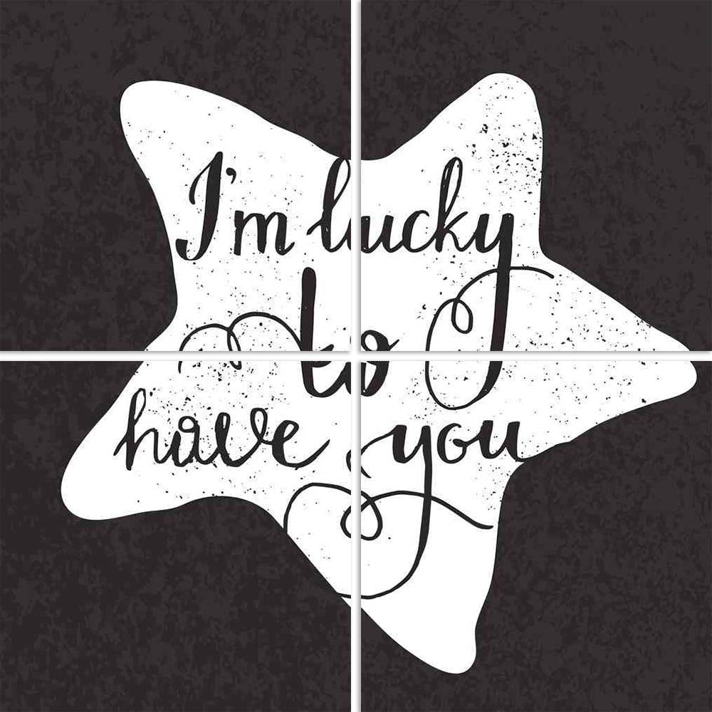 ArtzFolio Star I am Lucky to have You Typography Split Art Painting Panel on Sunboard-Split Art Panels-AZ5006526SPL_FR_RF_R-0-Image Code 5006526 Vishnu Image Folio Pvt Ltd, IC 5006526, ArtzFolio, Split Art Panels, Love, Quotes, Digital Art, star, i, am, lucky, to, have, you, typography, split, art, painting, panel, on, sunboard, framed, canvas, print, wall, for, living, room, with, frame, poster, pitaara, box, large, size, drawing, big, office, reception, photography, of, kids, designer, decorative, amazonb