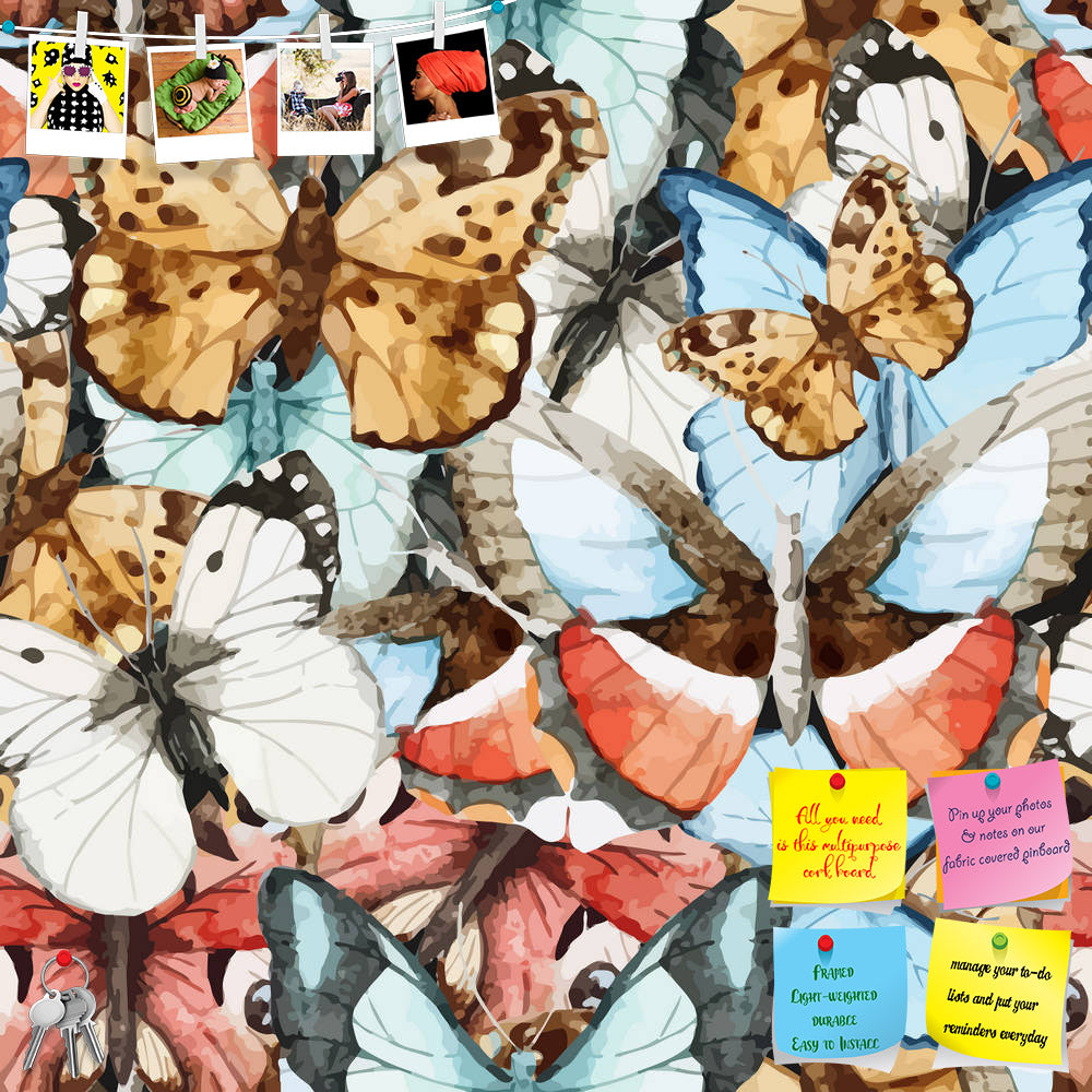 ArtzFolio Beautiful Watercolor Butterfly Pattern Printed Bulletin Board Notice Pin Board Soft Board | Frameless-Bulletin Boards Frameless-AZ5006535BLB_FL_RF_R-0-Image Code 5006535 Vishnu Image Folio Pvt Ltd, IC 5006535, ArtzFolio, Bulletin Boards Frameless, Birds, Floral, Fine Art Reprint, beautiful, watercolor, butterfly, pattern, printed, bulletin, board, notice, pin, soft, frameless, vector, different, types, pin up board, push pin board, extra large cork board, big pin board, notice board, small bulleti