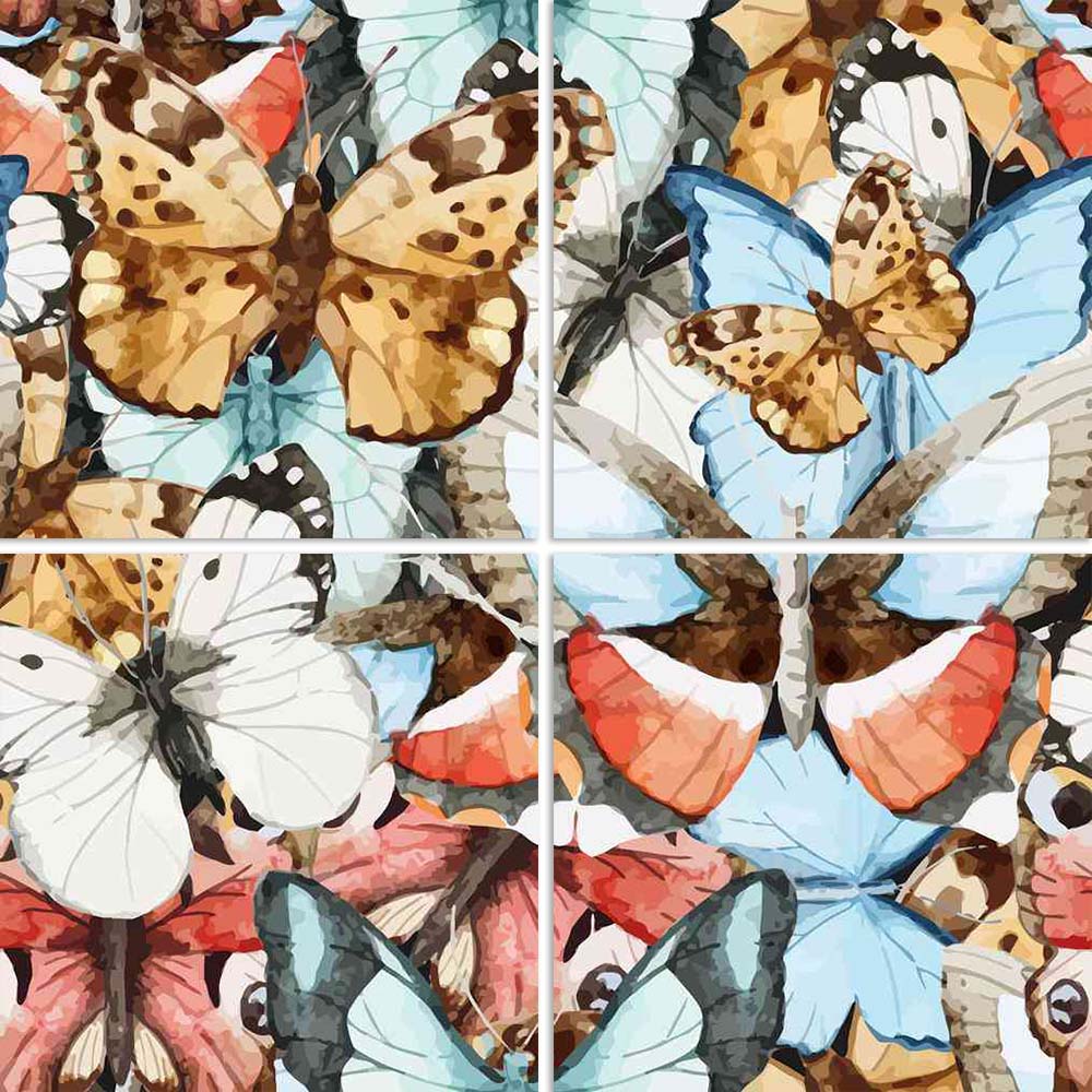 ArtzFolio Beautiful Watercolor Butterfly Pattern Split Art Painting Panel on Sunboard-Split Art Panels-AZ5006535SPL_FR_RF_R-0-Image Code 5006535 Vishnu Image Folio Pvt Ltd, IC 5006535, ArtzFolio, Split Art Panels, Birds, Floral, Fine Art Reprint, beautiful, watercolor, butterfly, pattern, split, art, painting, panel, on, sunboard, framed, canvas, print, wall, for, living, room, with, frame, poster, pitaara, box, large, size, drawing, big, office, reception, photography, of, kids, designer, decorative, amazo