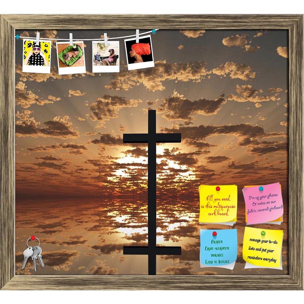 ArtzFolio Sunset Or Sunrise With Cross Printed Bulletin Board Notice Pin Board Soft Board | Framed-Bulletin Boards Framed-AZ5006536BLB_FR_RF_R-0-Image Code 5006536 Vishnu Image Folio Pvt Ltd, IC 5006536, ArtzFolio, Bulletin Boards Framed, Landscapes, Religious, Photography, sunset, or, sunrise, with, cross, printed, bulletin, board, notice, pin, soft, framed, sun, religion, jesus, god, christianity, christ, sky, sunlight, christian, light, spiritual, silhouette, crucifix, heaven, faith, church, holy, belief