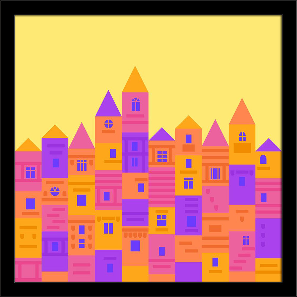 Colorful Medieval Town From Building Blocks Painting Poster Frame-Regular Art Framed-REG_FR-IC 5006551 IC 5006551, Ancient, Animated Cartoons, Architecture, Caricature, Cartoons, Cities, City Views, Fantasy, Gothic, Illustrations, Medieval, Signs, Signs and Symbols, Stripes, Urban, Vintage, colorful, town, from, building, blocks, painting, poster, frame, background, block, cartoon, castle, city, cityscape, color, cube, cute, design, estate, exterior, facade, flat, fort, fortress, home, house, illustration, 