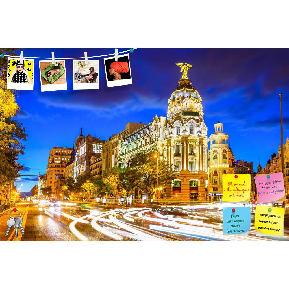 ArtzFolio Madrid Cityscape at Calle De Alcala & Gran Via, Spain Printed Bulletin Board Notice Pin Board Soft Board | Frameless-Bulletin Boards Frameless-AZ5006556BLB_FL_RF_R-0-Image Code 5006556 Vishnu Image Folio Pvt Ltd, IC 5006556, ArtzFolio, Bulletin Boards Frameless, Places, Photography, madrid, cityscape, at, calle, de, alcala, gran, via, spain, printed, bulletin, board, notice, pin, soft, frameless, avenue, boulevard, street, road, shopping, district, commercial, traffic, long, exposure, light, trail