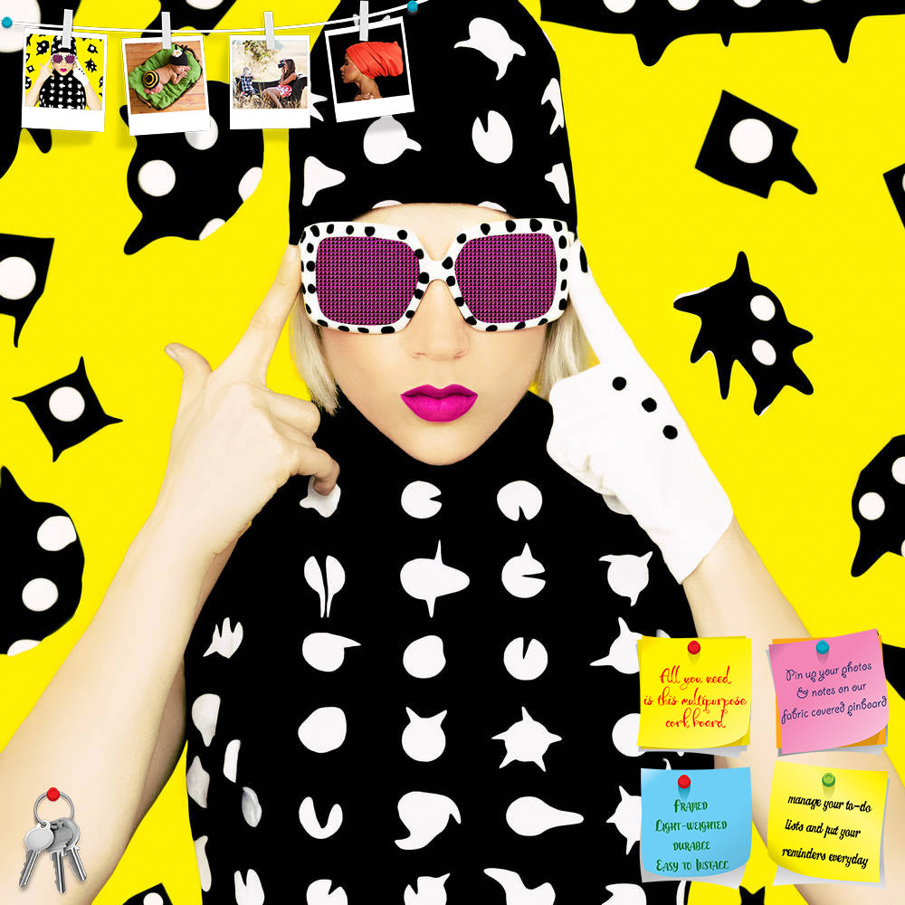 ArtzFolio Polka Dots Monster Girl Printed Bulletin Board Notice Pin Board Soft Board | Frameless-Bulletin Boards Frameless-AZ5006564BLB_FL_RF_R-0-Image Code 5006564 Vishnu Image Folio Pvt Ltd, IC 5006564, ArtzFolio, Bulletin Boards Frameless, Fashion, Portraits, Photography, polka, dots, monster, girl, printed, bulletin, board, notice, pin, soft, frameless, accessories, adult, attractive, background, beautiful, beauty, black, closeup, color, colorful, crazy, cute, disco, style, dress, exclusive, expression,