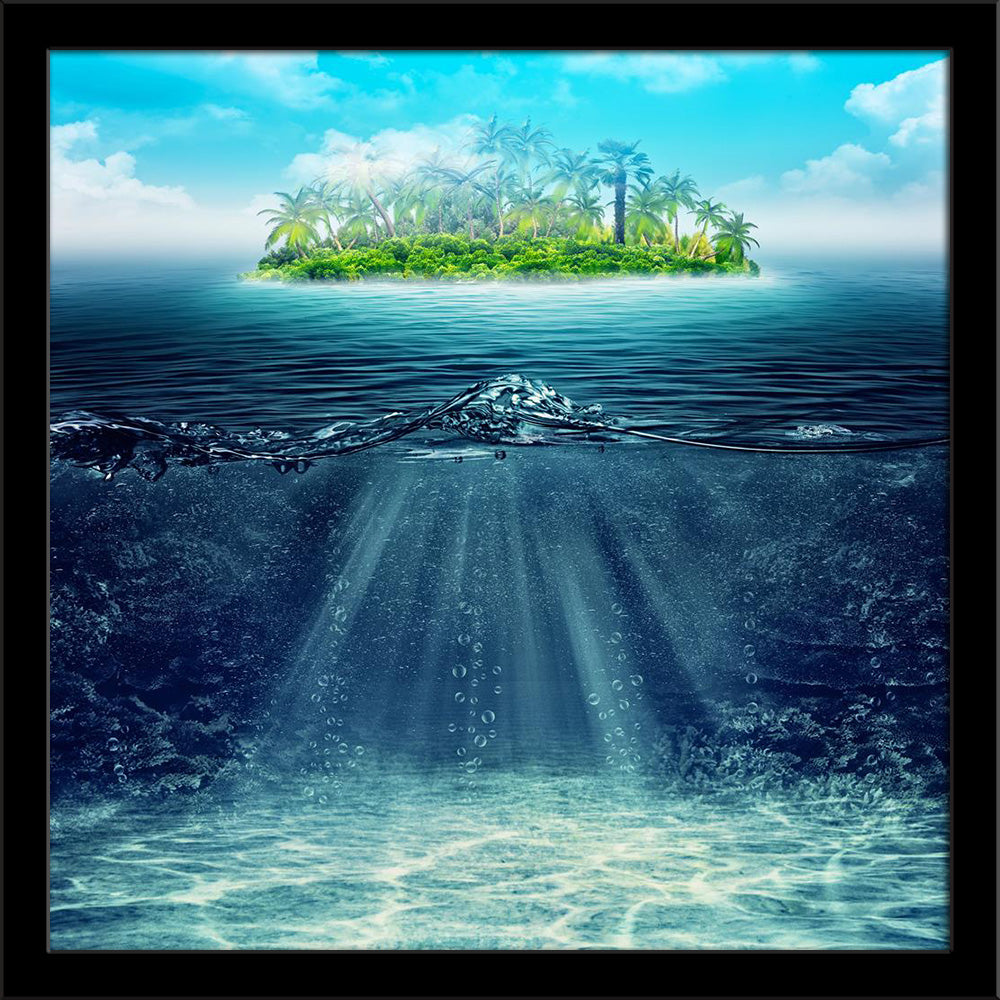 Abstract Vacation Background Painting Poster Frame - Regular Art Framed - ArtzFolio.com