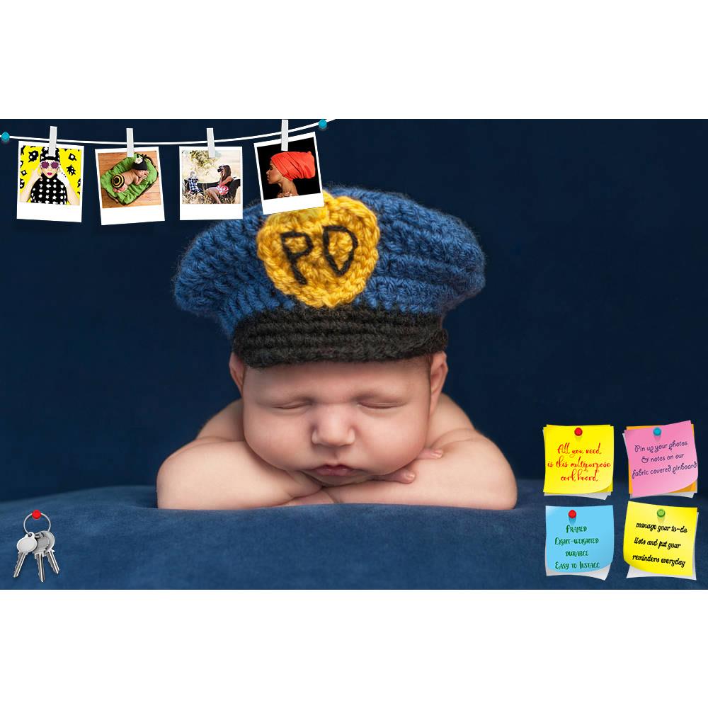 ArtzFolio Studio Shot Of A Newborn Baby Boy D2 Printed Bulletin Board Notice Pin Board Soft Board | Frameless-Bulletin Boards Frameless-AZ5006573BLB_FL_RF_R-0-Image Code 5006573 Vishnu Image Folio Pvt Ltd, IC 5006573, ArtzFolio, Bulletin Boards Frameless, Kids, Photography, studio, shot, of, a, newborn, baby, boy, d2, printed, bulletin, board, notice, pin, soft, frameless, police, hat, cap, policeman, male, officer, adorable, blue, costume, uniform, cute, human, infant, innocence, innocent, little, nap, nap