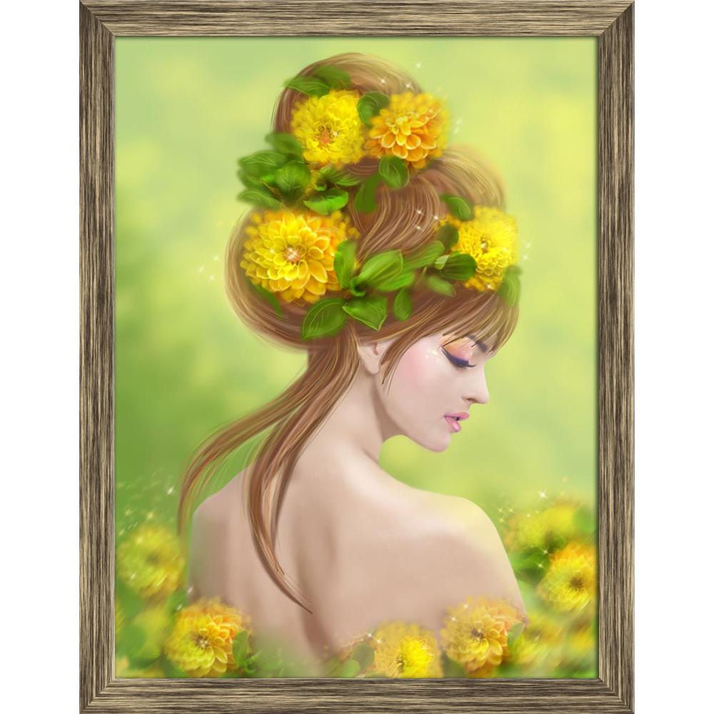 ArtzFolio Fantasy Spring Beauty Woman In Yellow Flowers Canvas Painting-Paintings Wooden Framing-AZ5006575ART_FR_RF_R-0-Image Code 5006575 Vishnu Image Folio Pvt Ltd, IC 5006575, ArtzFolio, Paintings Wooden Framing, Fantasy, Floral, Portraits, Digital Art, spring, beauty, woman, in, yellow, flowers, canvas, painting, framed, print, wall, for, living, room, with, frame, poster, pitaara, box, large, size, drawing, art, split, big, office, reception, photography, of, kids, panel, designer, decorative, amazonba