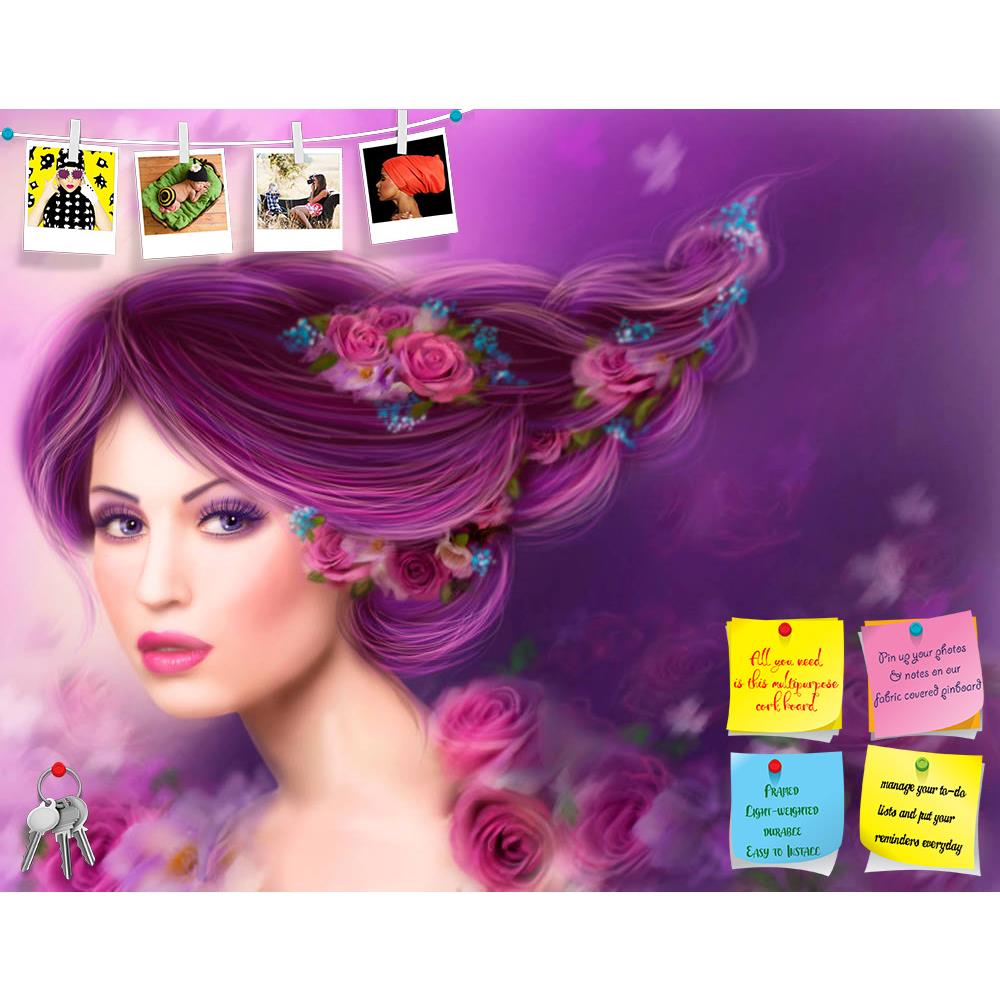 ArtzFolio Fantasy Woman with Purple Hair & Flowers Roses Printed Bulletin Board Notice Pin Board Soft Board | Frameless-Bulletin Boards Frameless-AZ5006576BLB_FL_RF_R-0-Image Code 5006576 Vishnu Image Folio Pvt Ltd, IC 5006576, ArtzFolio, Bulletin Boards Frameless, Fantasy, Floral, Portraits, Digital Art, woman, with, purple, hair, flowers, roses, printed, bulletin, board, notice, pin, soft, frameless, beautiful, pin up board, push pin board, extra large cork board, big pin board, notice board, small bullet