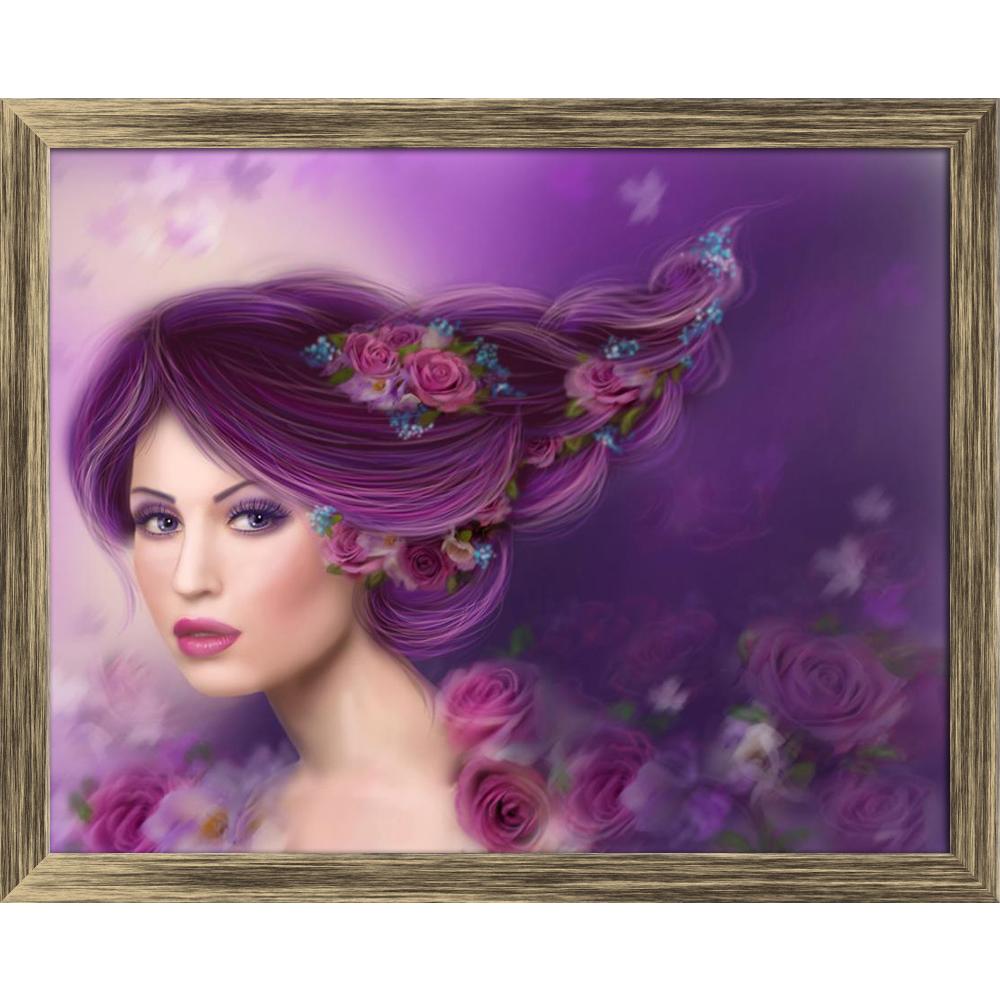 ArtzFolio Fantasy Woman with Purple Hair Flowers Roses Canvas Painting-Paintings Wooden Framing-AZ5006576ART_FR_RF_R-0-Image Code 5006576 Vishnu Image Folio Pvt Ltd, IC 5006576, ArtzFolio, Paintings Wooden Framing, Fantasy, Floral, Portraits, Digital Art, woman, with, purple, hair, flowers, roses, canvas, painting, framed, print, wall, for, living, room, frame, poster, pitaara, box, large, size, drawing, art, split, big, office, reception, photography, of, kids, panel, designer, decorative, amazonbasics, re