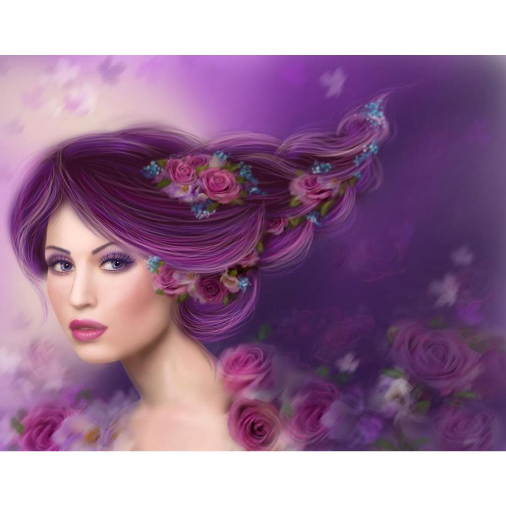 ArtzFolio Fantasy Woman with Purple Hair Flowers Roses Canvas Painting-Paintings MDF Framing-AZ5006576ART_UN_RF_R-0-Image Code 5006576 Vishnu Image Folio Pvt Ltd, IC 5006576, ArtzFolio, Paintings MDF Framing, Fantasy, Floral, Portraits, Digital Art, woman, with, purple, hair, flowers, roses, canvas, painting, framed, print, wall, for, living, room, frame, poster, pitaara, box, large, size, drawing, art, split, big, office, reception, photography, of, kids, panel, designer, decorative, amazonbasics, reprint,
