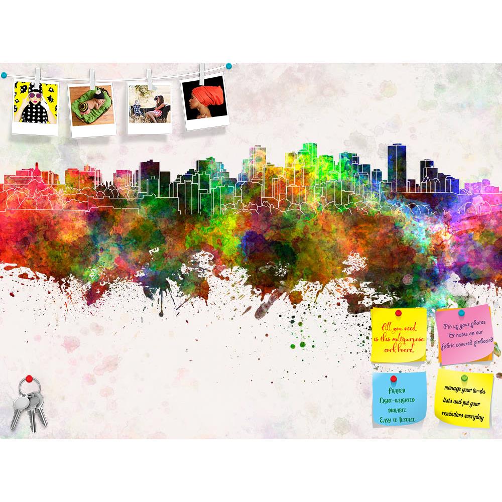 ArtzFolio Skyline of Edmonton, Capital of Alberta, Canada Printed Bulletin Board Notice Pin Board Soft Board | Frameless-Bulletin Boards Frameless-AZ5006588BLB_FL_RF_R-0-Image Code 5006588 Vishnu Image Folio Pvt Ltd, IC 5006588, ArtzFolio, Bulletin Boards Frameless, Places, Fine Art Reprint, skyline, of, edmonton, capital, alberta, canada, printed, bulletin, board, notice, pin, soft, frameless, north, america, watercolor, background, abstract, paint, color, splash, colorful, art, texture, grunge, paper, ink