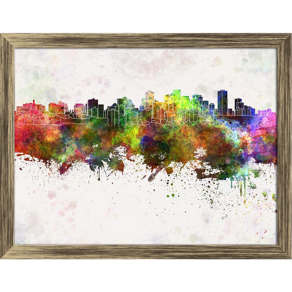 ArtzFolio Skyline of Edmonton, Capital of Alberta, Canada Canvas Painting Synthetic Frame-Paintings Synthetic Framing-AZ5006588ART_FR_RF_R-0-Image Code 5006588 Vishnu Image Folio Pvt Ltd, IC 5006588, ArtzFolio, Paintings Synthetic Framing, Places, Fine Art Reprint, skyline, of, edmonton, capital, alberta, canada, canvas, painting, synthetic, frame, framed, print, wall, for, living, room, with, poster, pitaara, box, large, size, drawing, art, split, big, office, reception, photography, kids, panel, designer,