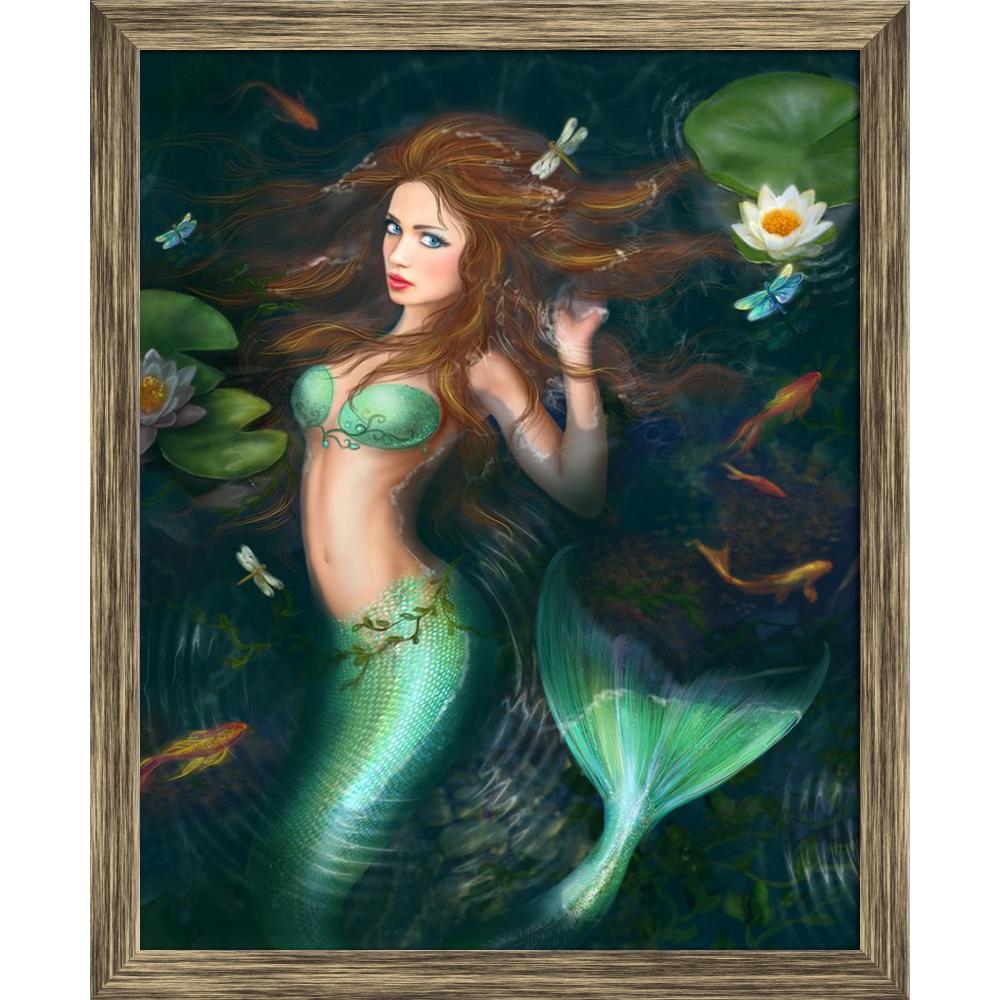 ArtzFolio Beautiful Fantasy Mermaid In Lake With Lillies Canvas Painting-Paintings Wooden Framing-AZ5006591ART_FR_RF_R-0-Image Code 5006591 Vishnu Image Folio Pvt Ltd, IC 5006591, ArtzFolio, Paintings Wooden Framing, Fantasy, Figurative, Digital Art, beautiful, mermaid, in, lake, with, lillies, canvas, painting, framed, print, wall, for, living, room, frame, poster, pitaara, box, large, size, drawing, art, split, big, office, reception, photography, of, kids, panel, designer, decorative, amazonbasics, repri