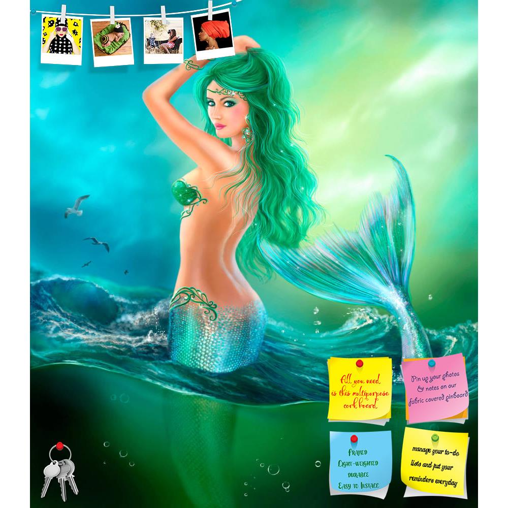 ArtzFolio Fantasy Beautiful Mermaid At Ocean On Waves Printed Bulletin Board Notice Pin Board Soft Board | Frameless-Bulletin Boards Frameless-AZ5006594BLB_FL_RF_R-0-Image Code 5006594 Vishnu Image Folio Pvt Ltd, IC 5006594, ArtzFolio, Bulletin Boards Frameless, Fantasy, Figurative, Digital Art, beautiful, mermaid, at, ocean, on, waves, printed, bulletin, board, notice, pin, soft, frameless, pin up board, push pin board, extra large cork board, big pin board, notice board, small bulletin board, cork board, 