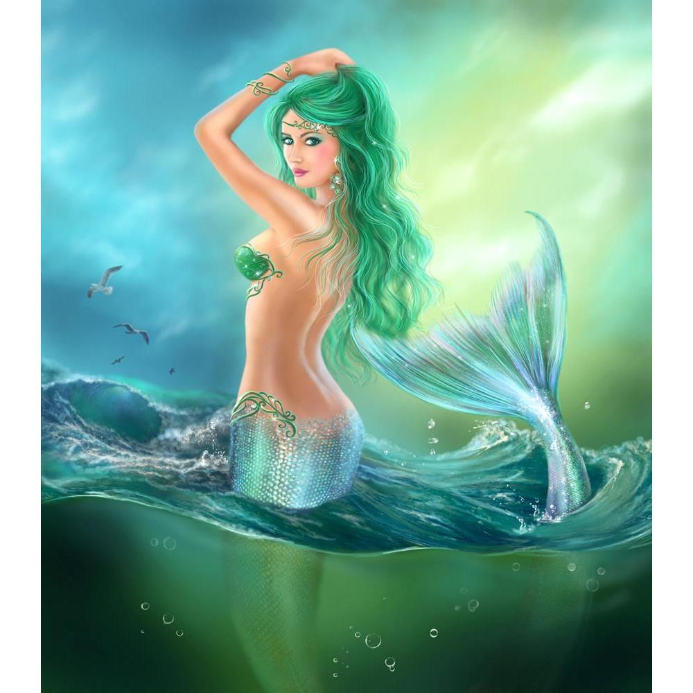 ArtzFolio Fantasy Beautiful Mermaid At Ocean On Waves Unframed Premium Canvas Painting-Paintings Unframed Premium-AZ5006594ART_UN_RF_R-0-Image Code 5006594 Vishnu Image Folio Pvt Ltd, IC 5006594, ArtzFolio, Paintings Unframed Premium, Fantasy, Figurative, Digital Art, beautiful, mermaid, at, ocean, on, waves, unframed, premium, canvas, painting, large, size, print, wall, for, living, room, without, frame, decorative, poster, art, pitaara, box, drawing, photography, amazonbasics, big, kids, designer, office,