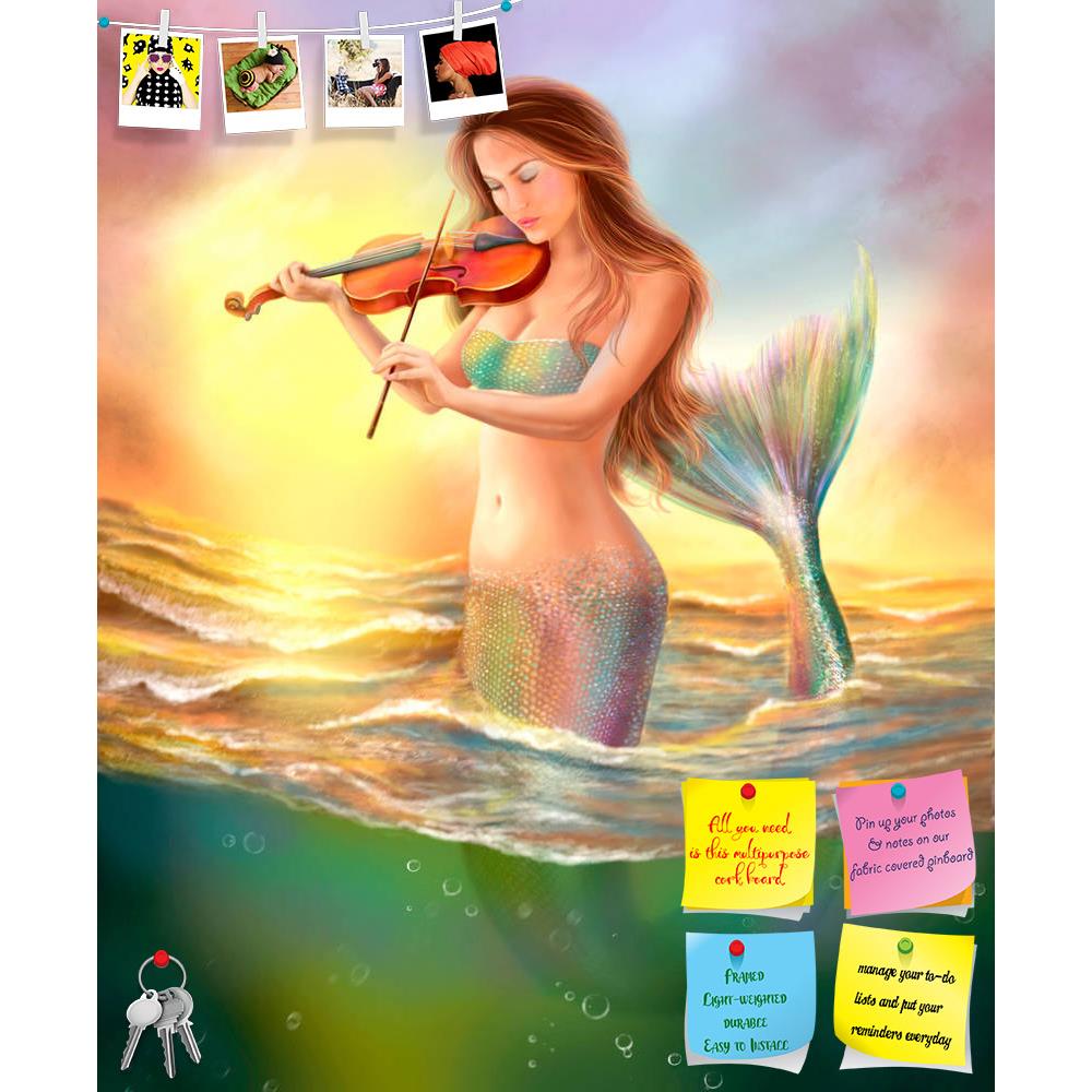 ArtzFolio Fantasy Mermaid Plays on Violin Printed Bulletin Board Notice Pin Board Soft Board | Frameless-Bulletin Boards Frameless-AZ5006595BLB_FL_RF_R-0-Image Code 5006595 Vishnu Image Folio Pvt Ltd, IC 5006595, ArtzFolio, Bulletin Boards Frameless, Fantasy, Figurative, Digital Art, mermaid, plays, on, violin, printed, bulletin, board, notice, pin, soft, frameless, beautiful, sunset, pin up board, push pin board, extra large cork board, big pin board, notice board, small bulletin board, cork board, wall no
