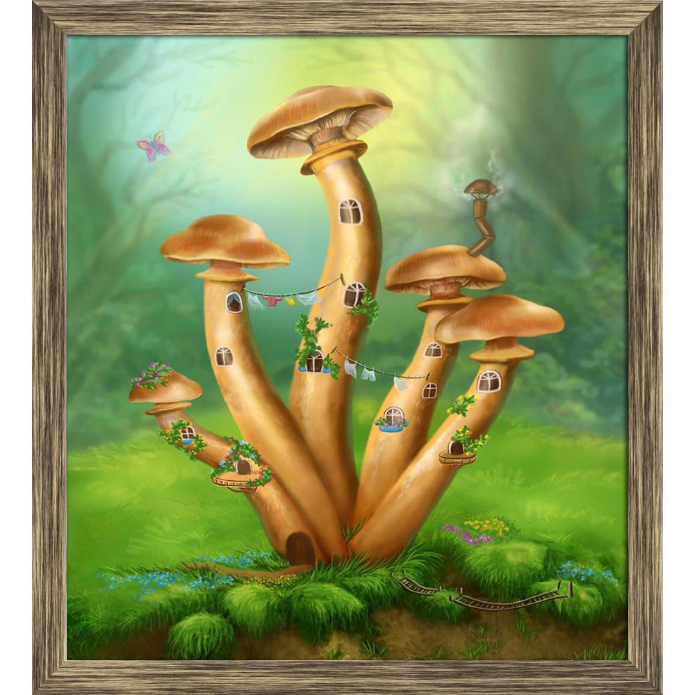 ArtzFolio Fantasy Mushrooms House on a Colorful Meadow Canvas Painting-Paintings Wooden Framing-AZ5006596ART_FR_RF_R-0-Image Code 5006596 Vishnu Image Folio Pvt Ltd, IC 5006596, ArtzFolio, Paintings Wooden Framing, Conceptual, Kids, Digital Art, fantasy, mushrooms, house, on, a, colorful, meadow, canvas, painting, framed, print, wall, for, living, room, with, frame, poster, pitaara, box, large, size, drawing, art, split, big, office, reception, photography, of, panel, designer, decorative, amazonbasics, rep