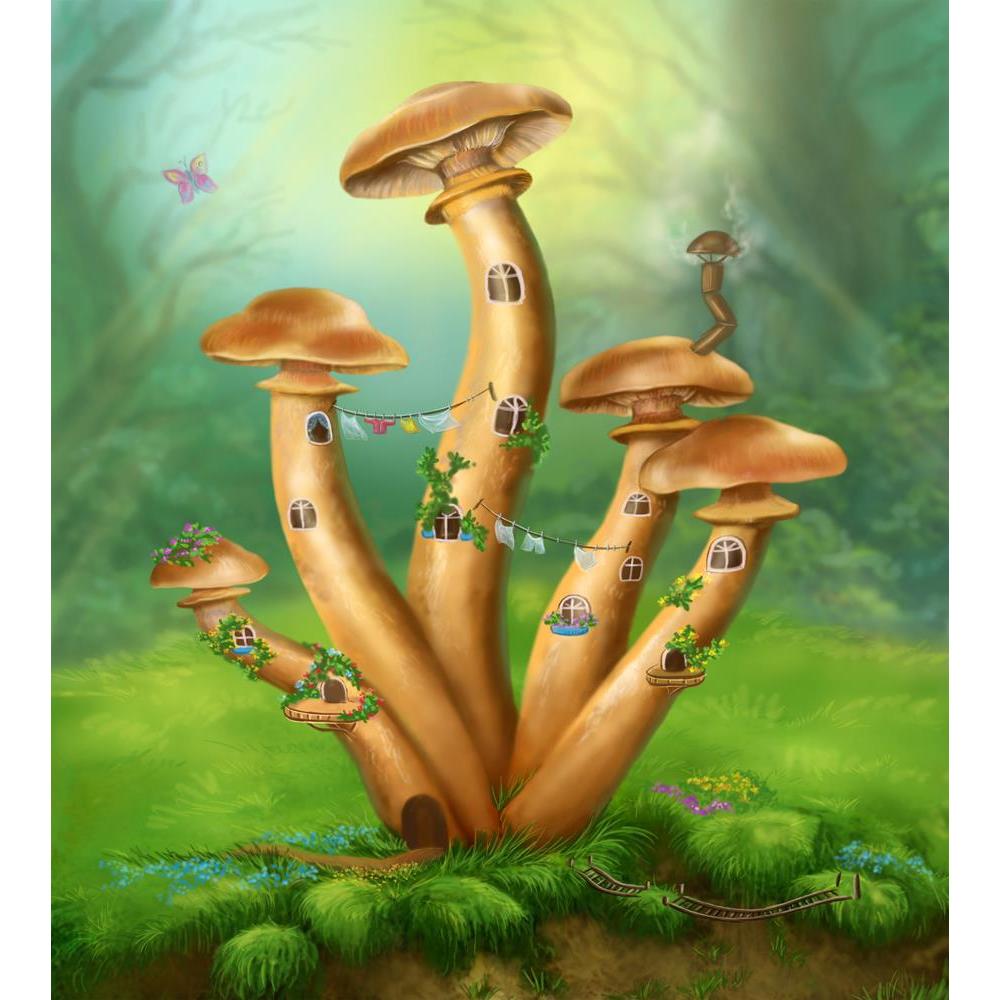 ArtzFolio Fantasy Mushrooms House on a Colorful Meadow Unframed Premium Canvas Painting-Paintings Unframed Premium-AZ5006596ART_UN_RF_R-0-Image Code 5006596 Vishnu Image Folio Pvt Ltd, IC 5006596, ArtzFolio, Paintings Unframed Premium, Conceptual, Kids, Digital Art, fantasy, mushrooms, house, on, a, colorful, meadow, unframed, premium, canvas, painting, large, size, print, wall, for, living, room, without, frame, decorative, poster, art, pitaara, box, drawing, photography, amazonbasics, big, designer, offic