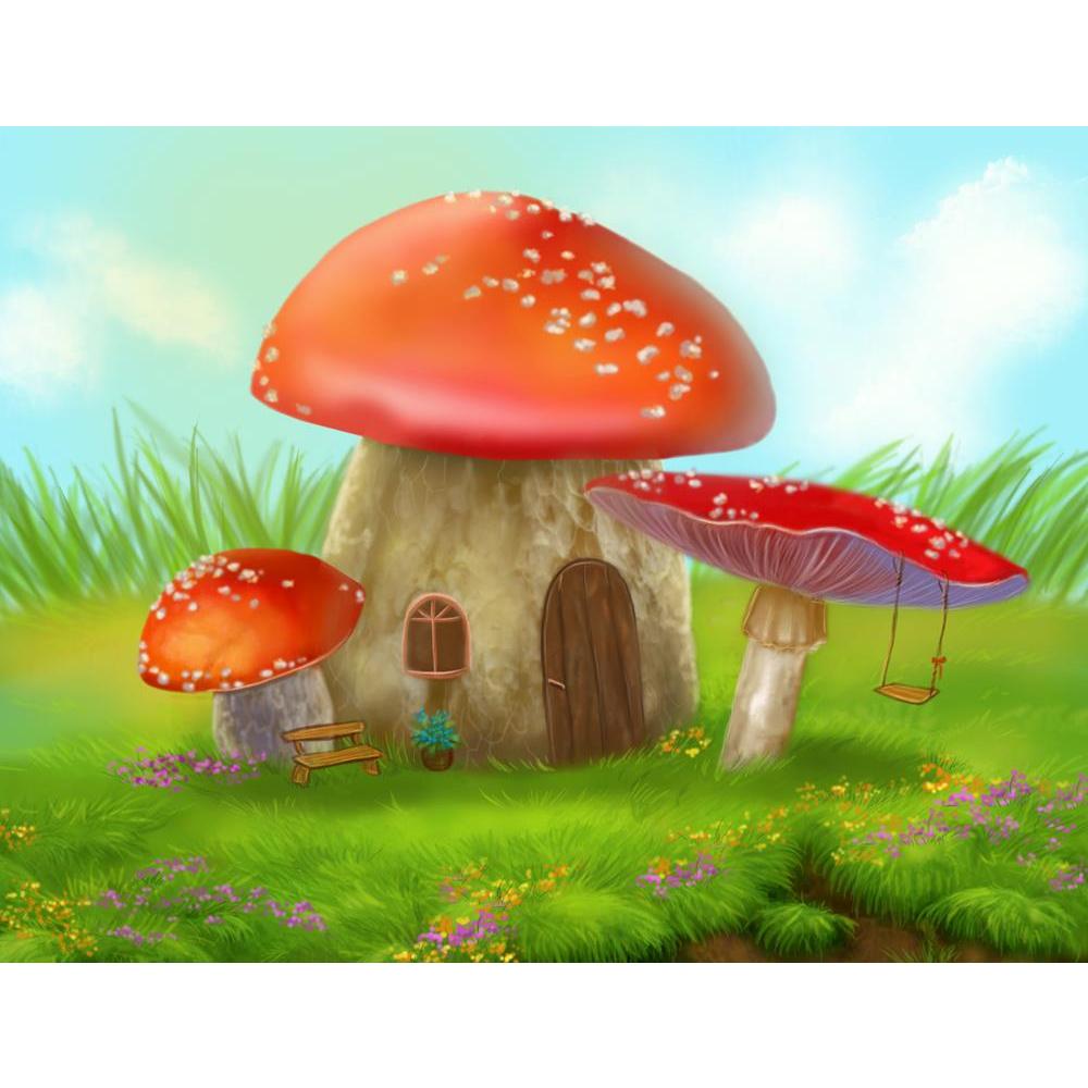 ArtzFolio Fantasy Mushroom Cottage on a Colorful Meadow D2 Unframed Premium Canvas Painting-Paintings Unframed Premium-AZ5006598ART_UN_RF_R-0-Image Code 5006598 Vishnu Image Folio Pvt Ltd, IC 5006598, ArtzFolio, Paintings Unframed Premium, Kids, Landscapes, Digital Art, fantasy, mushroom, cottage, on, a, colorful, meadow, d2, unframed, premium, canvas, painting, large, size, print, wall, for, living, room, without, frame, decorative, poster, art, pitaara, box, drawing, photography, amazonbasics, big, design