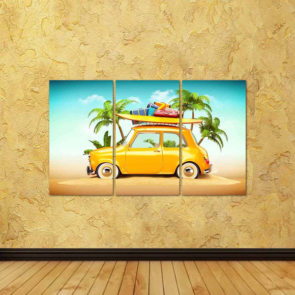 ArtzFolio Retro Car With Surfboard Suitcases On A Beach Split Art Painting Panel on Sunboard-Split Art Panels-AZ5006600SPL_FR_RF_R-0-Image Code 5006600 Vishnu Image Folio Pvt Ltd, IC 5006600, ArtzFolio, Split Art Panels, Automobiles, Kids, Digital Art, retro, car, with, surfboard, suitcases, on, a, beach, split, art, painting, panel, sunboard, framed, canvas, print, wall, for, living, room, frame, poster, pitaara, box, large, size, drawing, big, office, reception, photography, of, designer, decorative, amaz