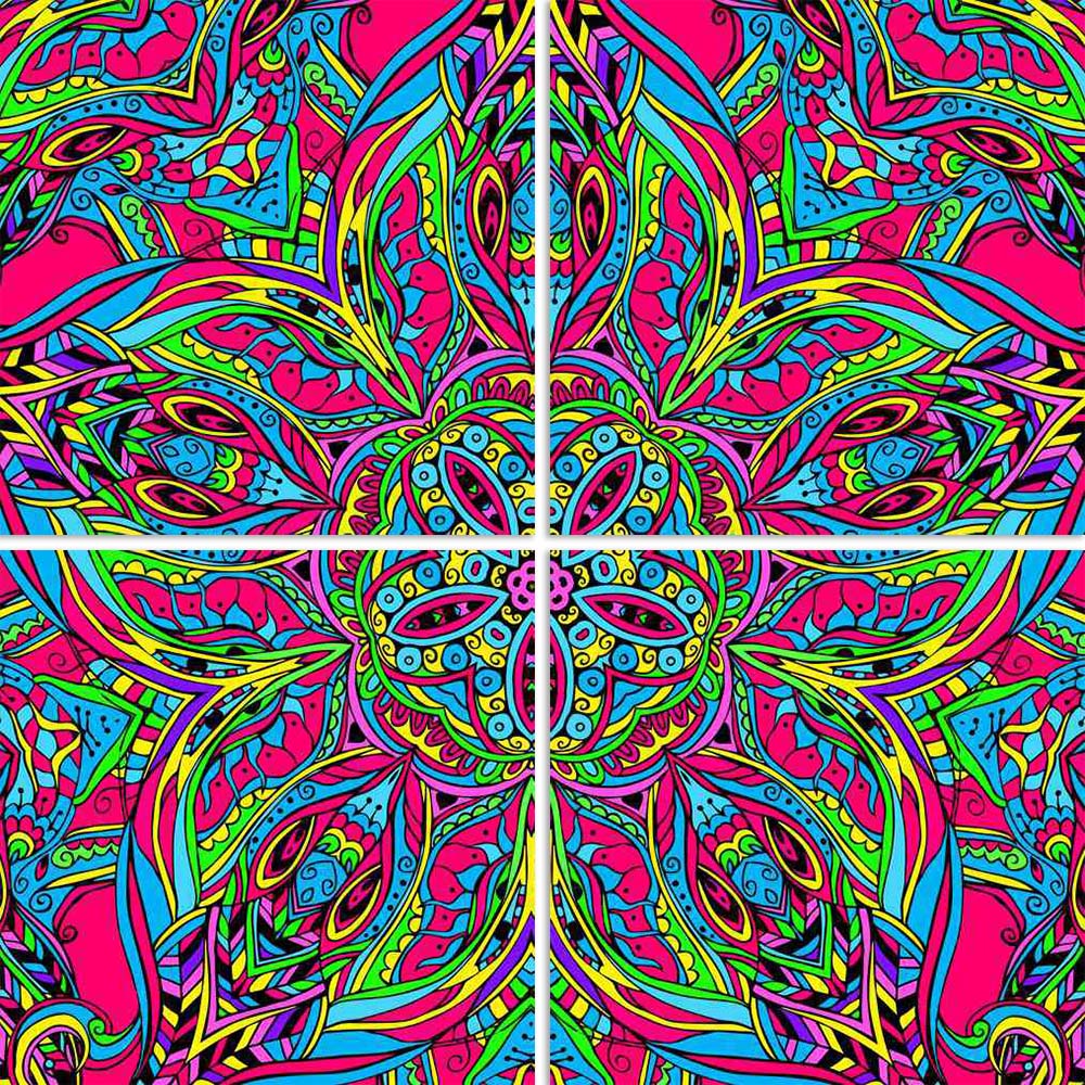 ArtzFolio Abstract Psychedelic Traditional Motif Element D1 Split Art Painting Panel on Sunboard-Split Art Panels-AZ5006610SPL_FR_RF_R-0-Image Code 5006610 Vishnu Image Folio Pvt Ltd, IC 5006610, ArtzFolio, Split Art Panels, Abstract, Traditional, Digital Art, psychedelic, motif, element, d1, split, art, painting, panel, on, sunboard, framed, canvas, print, wall, for, living, room, with, frame, poster, pitaara, box, large, size, drawing, big, office, reception, photography, of, kids, designer, decorative, a