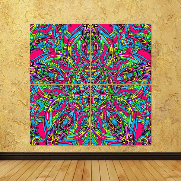 ArtzFolio Abstract Psychedelic Traditional Motif Element D1 Split Art Painting Panel on Sunboard-Split Art Panels-AZ5006610SPL_FR_RF_R-0-Image Code 5006610 Vishnu Image Folio Pvt Ltd, IC 5006610, ArtzFolio, Split Art Panels, Abstract, Traditional, Digital Art, psychedelic, motif, element, d1, split, art, painting, panel, on, sunboard, framed, canvas, print, wall, for, living, room, with, frame, poster, pitaara, box, large, size, drawing, big, office, reception, photography, of, kids, designer, decorative, a