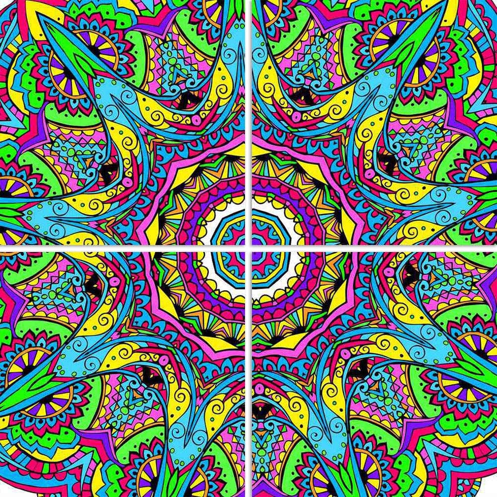 ArtzFolio Abstract Psychedelic Traditional Motif Element D2 Split Art Painting Panel on Sunboard-Split Art Panels-AZ5006611SPL_FR_RF_R-0-Image Code 5006611 Vishnu Image Folio Pvt Ltd, IC 5006611, ArtzFolio, Split Art Panels, Abstract, Traditional, Digital Art, psychedelic, motif, element, d2, split, art, painting, panel, on, sunboard, framed, canvas, print, wall, for, living, room, with, frame, poster, pitaara, box, large, size, drawing, big, office, reception, photography, of, kids, designer, decorative, a