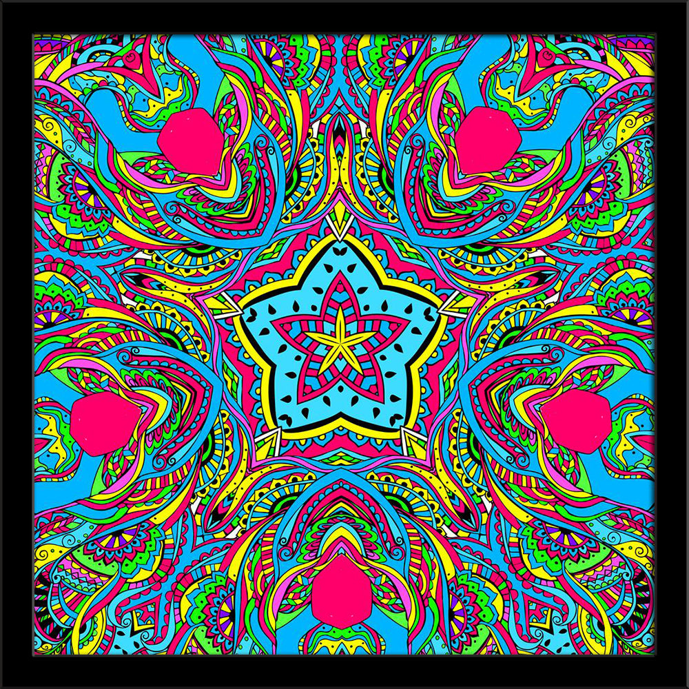 Abstract Psychedelic Traditional Motif Element Painting Poster Frame-Regular Art Framed-REG_FR-IC 5006614 IC 5006614, Abstract Expressionism, Abstracts, Ancient, Art and Paintings, Botanical, Culture, Decorative, Digital, Digital Art, Ethnic, Fashion, Festivals, Festivals and Occasions, Festive, Floral, Flowers, Geometric, Geometric Abstraction, Graphic, Historical, Holidays, Illustrations, Love, Mandala, Medieval, Nature, Patterns, Pop Art, Romance, Scenic, Semi Abstract, Signs, Signs and Symbols, Traditio