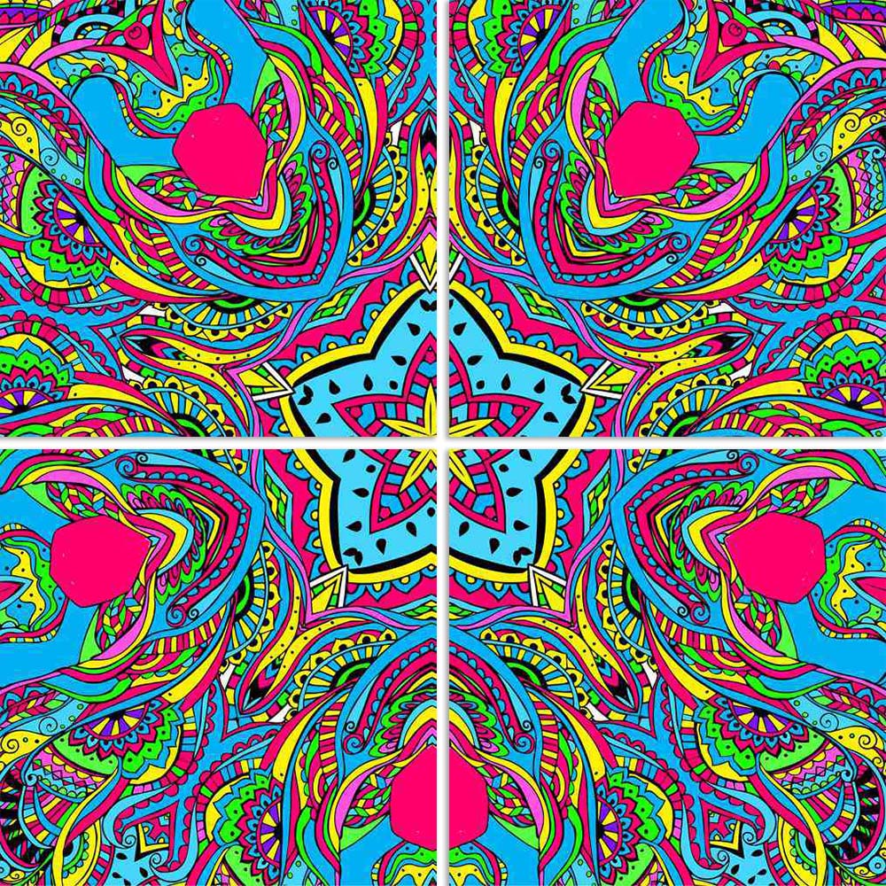 ArtzFolio Abstract Psychedelic Traditional Motif Element D4 Split Art Painting Panel on Sunboard-Split Art Panels-AZ5006614SPL_FR_RF_R-0-Image Code 5006614 Vishnu Image Folio Pvt Ltd, IC 5006614, ArtzFolio, Split Art Panels, Abstract, Traditional, Digital Art, psychedelic, motif, element, d4, split, art, painting, panel, on, sunboard, framed, canvas, print, wall, for, living, room, with, frame, poster, pitaara, box, large, size, drawing, big, office, reception, photography, of, kids, designer, decorative, a
