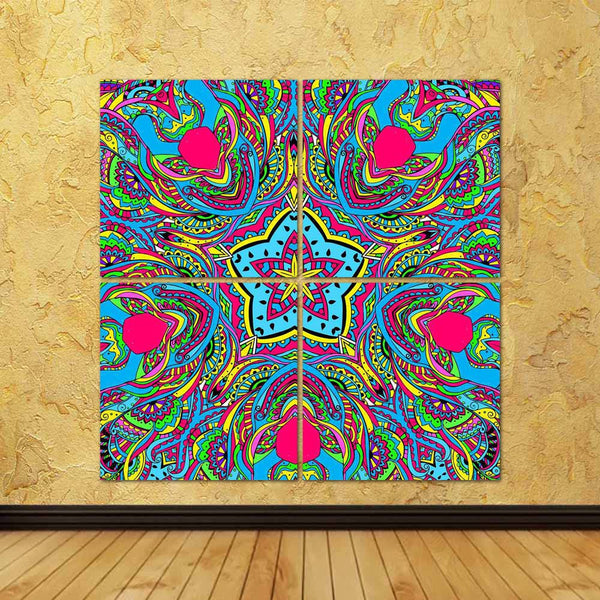 ArtzFolio Abstract Psychedelic Traditional Motif Element D4 Split Art Painting Panel on Sunboard-Split Art Panels-AZ5006614SPL_FR_RF_R-0-Image Code 5006614 Vishnu Image Folio Pvt Ltd, IC 5006614, ArtzFolio, Split Art Panels, Abstract, Traditional, Digital Art, psychedelic, motif, element, d4, split, art, painting, panel, on, sunboard, framed, canvas, print, wall, for, living, room, with, frame, poster, pitaara, box, large, size, drawing, big, office, reception, photography, of, kids, designer, decorative, a