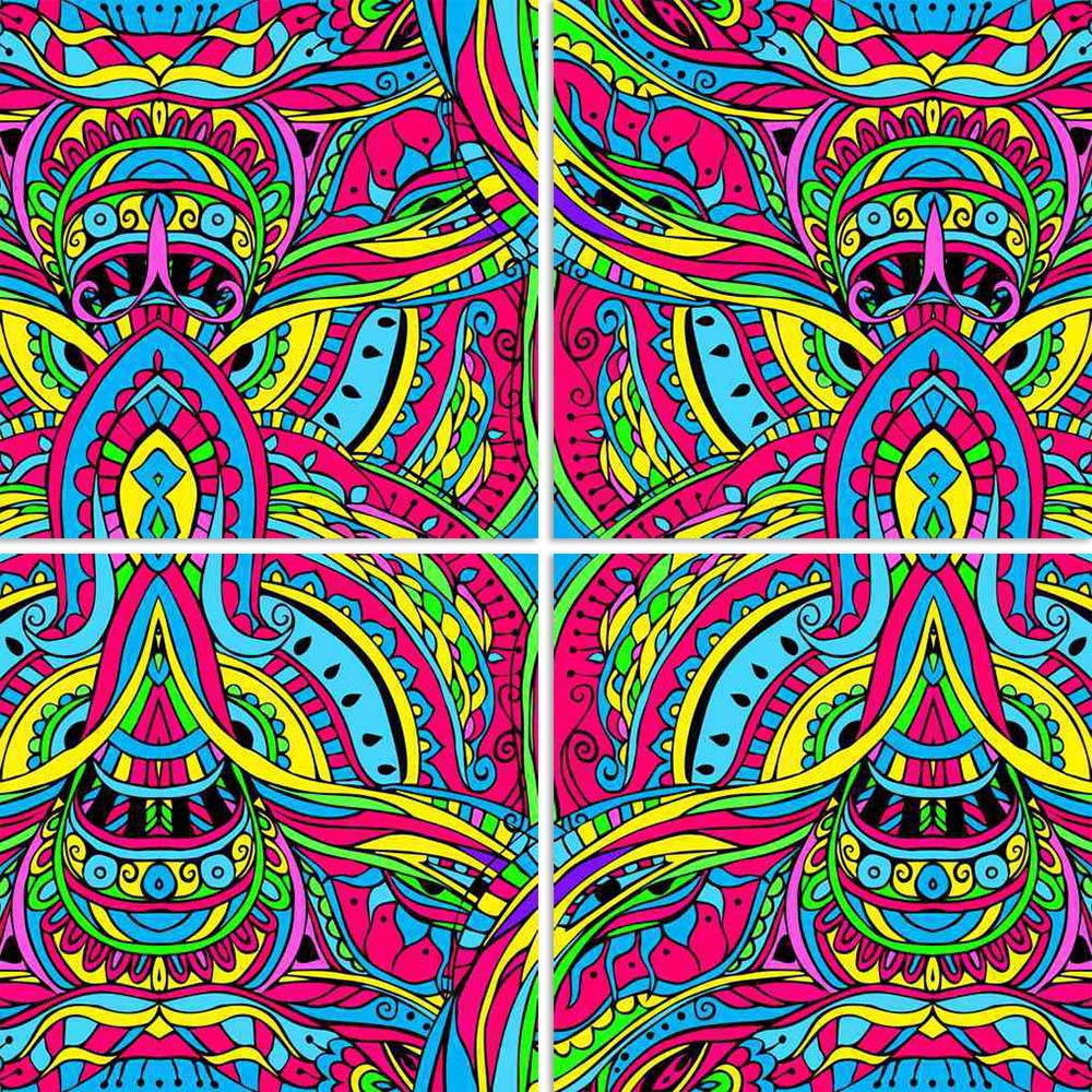 ArtzFolio Abstract Psychedelic Traditional Motif Element D8 Split Art Painting Panel on Sunboard-Split Art Panels-AZ5006618SPL_FR_RF_R-0-Image Code 5006618 Vishnu Image Folio Pvt Ltd, IC 5006618, ArtzFolio, Split Art Panels, Abstract, Traditional, Digital Art, psychedelic, motif, element, d8, split, art, painting, panel, on, sunboard, framed, canvas, print, wall, for, living, room, with, frame, poster, pitaara, box, large, size, drawing, big, office, reception, photography, of, kids, designer, decorative, a