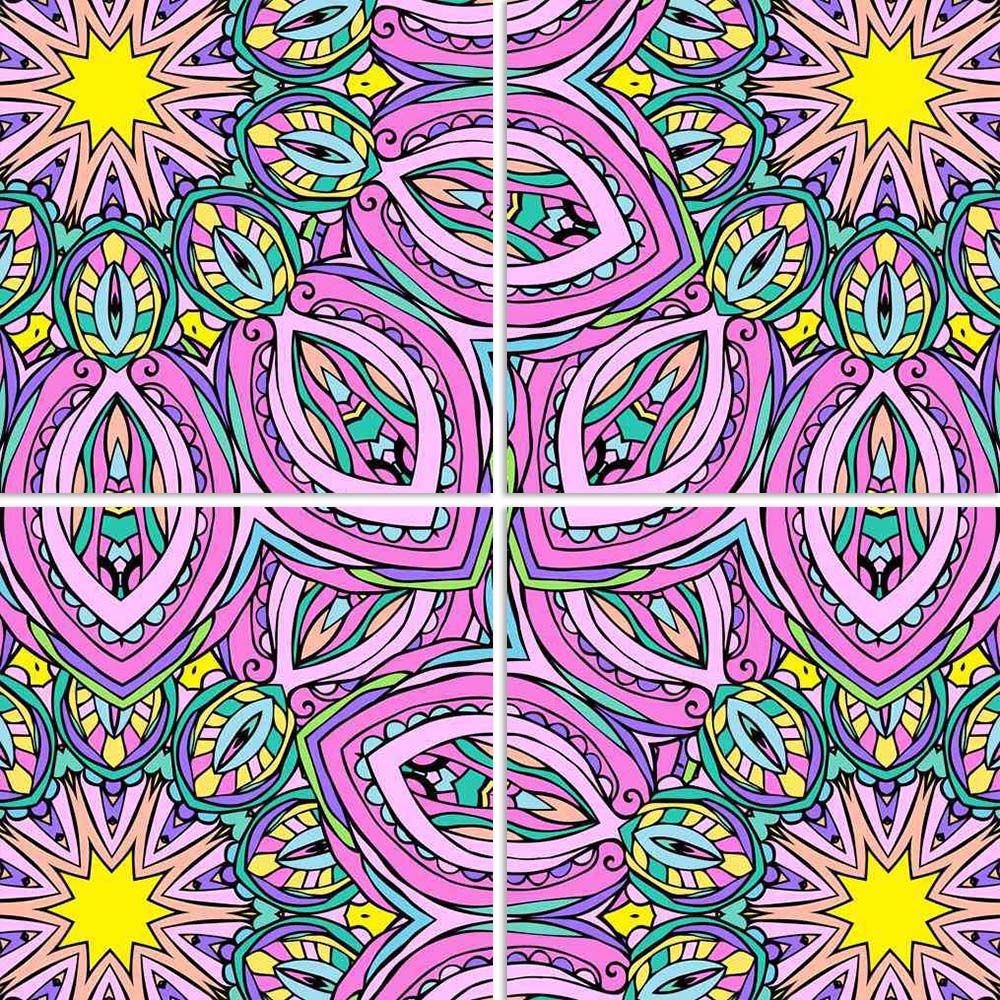 ArtzFolio Abstract Psychedelic Traditional Motif Element D10 Split Art Painting Panel on Sunboard-Split Art Panels-AZ5006620SPL_FR_RF_R-0-Image Code 5006620 Vishnu Image Folio Pvt Ltd, IC 5006620, ArtzFolio, Split Art Panels, Abstract, Traditional, Digital Art, psychedelic, motif, element, d10, split, art, painting, panel, on, sunboard, framed, canvas, print, wall, for, living, room, with, frame, poster, pitaara, box, large, size, drawing, big, office, reception, photography, of, kids, designer, decorative,