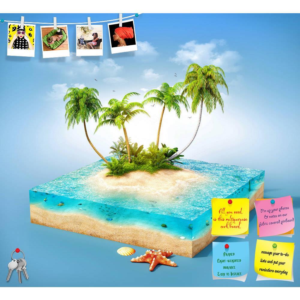 ArtzFolio Tropical Island With Water & Palms on a Beach D2 Printed Bulletin Board Notice Pin Board Soft Board | Frameless-Bulletin Boards Frameless-AZ5006628BLB_FL_RF_R-0-Image Code 5006628 Vishnu Image Folio Pvt Ltd, IC 5006628, ArtzFolio, Bulletin Boards Frameless, Kids, Landscapes, Digital Art, tropical, island, with, water, palms, on, a, beach, d2, printed, bulletin, board, notice, pin, soft, frameless, unusual, design, art, imagine, creative, concept, tourism, travel, vacation, holiday, tourist, lagoon