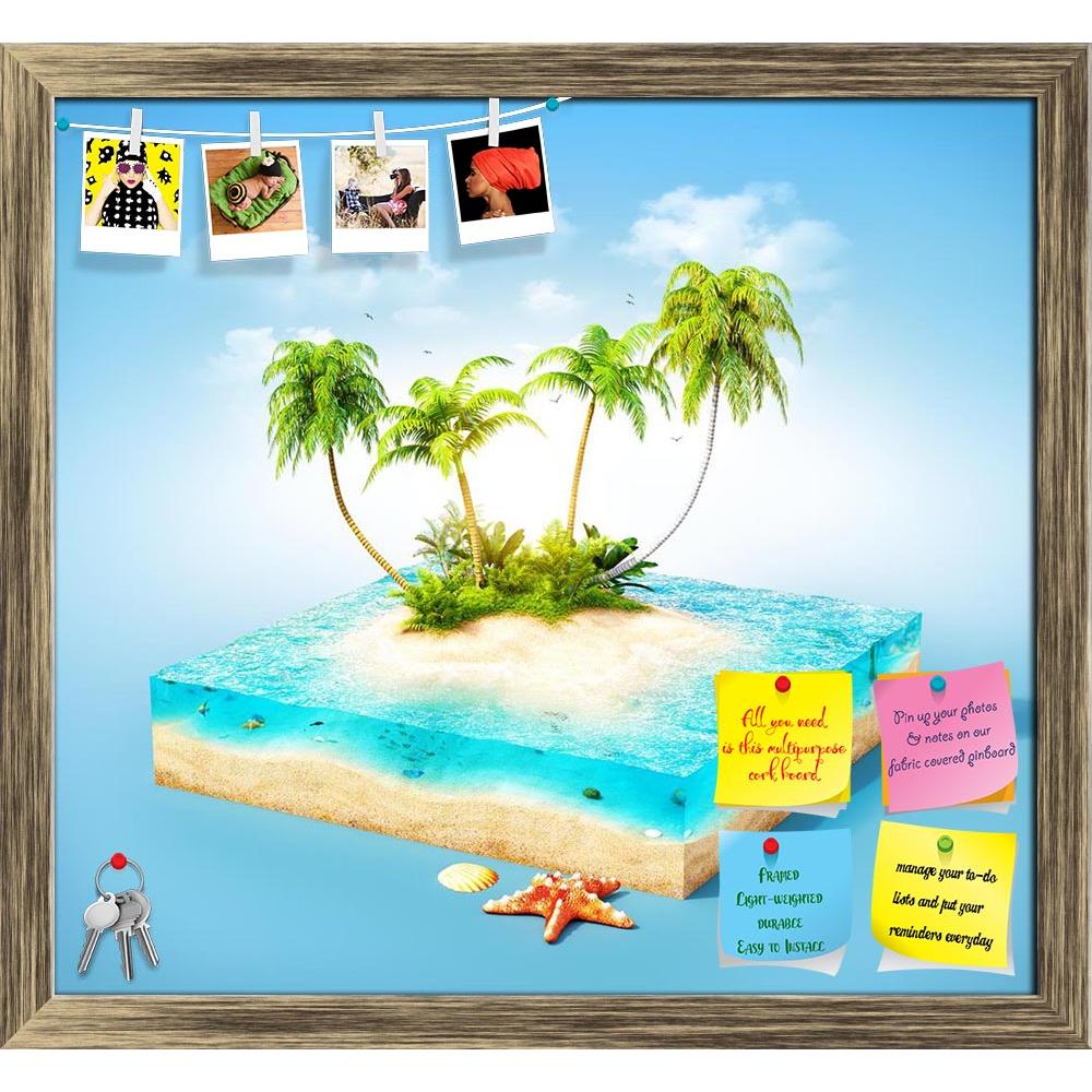 ArtzFolio Tropical Island With Water & Palms on a Beach D2 Printed Bulletin Board Notice Pin Board Soft Board | Framed-Bulletin Boards Framed-AZ5006628BLB_FR_RF_R-0-Image Code 5006628 Vishnu Image Folio Pvt Ltd, IC 5006628, ArtzFolio, Bulletin Boards Framed, Kids, Landscapes, Digital Art, tropical, island, with, water, palms, on, a, beach, d2, printed, bulletin, board, notice, pin, soft, framed, unusual, design, art, imagine, creative, concept, tourism, travel, vacation, holiday, tourist, lagoon, turquoise,