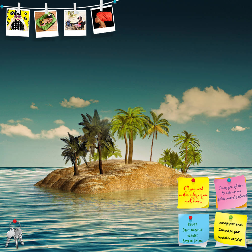 ArtzFolio Abstract Beauty Island in the Sea Printed Bulletin Board Notice Pin Board Soft Board | Frameless-Bulletin Boards Frameless-AZ5006635BLB_FL_RF_R-0-Image Code 5006635 Vishnu Image Folio Pvt Ltd, IC 5006635, ArtzFolio, Bulletin Boards Frameless, Landscapes, Digital Art, abstract, beauty, island, in, the, sea, printed, bulletin, board, notice, pin, soft, frameless, ocean, marine, beach, travel, summer, concept, tourism, resort, sign, trip, palm, chair, leisure, palmtree, tropical, sunny, copyspace, lu