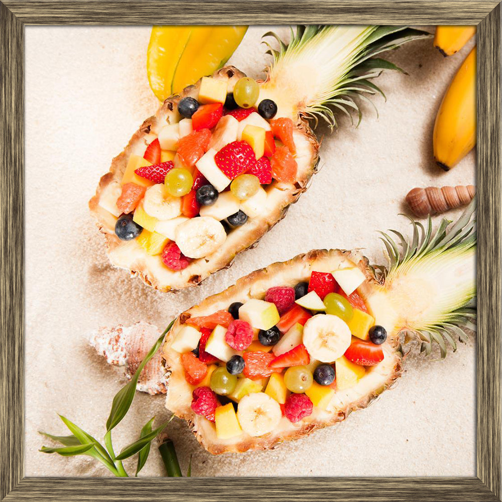 ArtzFolio Photo of Tropical Fruits in Hollowed Out Pineapple Canvas Painting-Paintings Wooden Framing-AZ5006643ART_FR_RF_R-0-Image Code 5006643 Vishnu Image Folio Pvt Ltd, IC 5006643, ArtzFolio, Paintings Wooden Framing, Food & Beverage, Photography, photo, of, tropical, fruits, in, hollowed, out, pineapple, canvas, painting, framed, print, wall, for, living, room, with, frame, poster, pitaara, box, large, size, drawing, art, split, big, office, reception, kids, panel, designer, decorative, amazonbasics, re