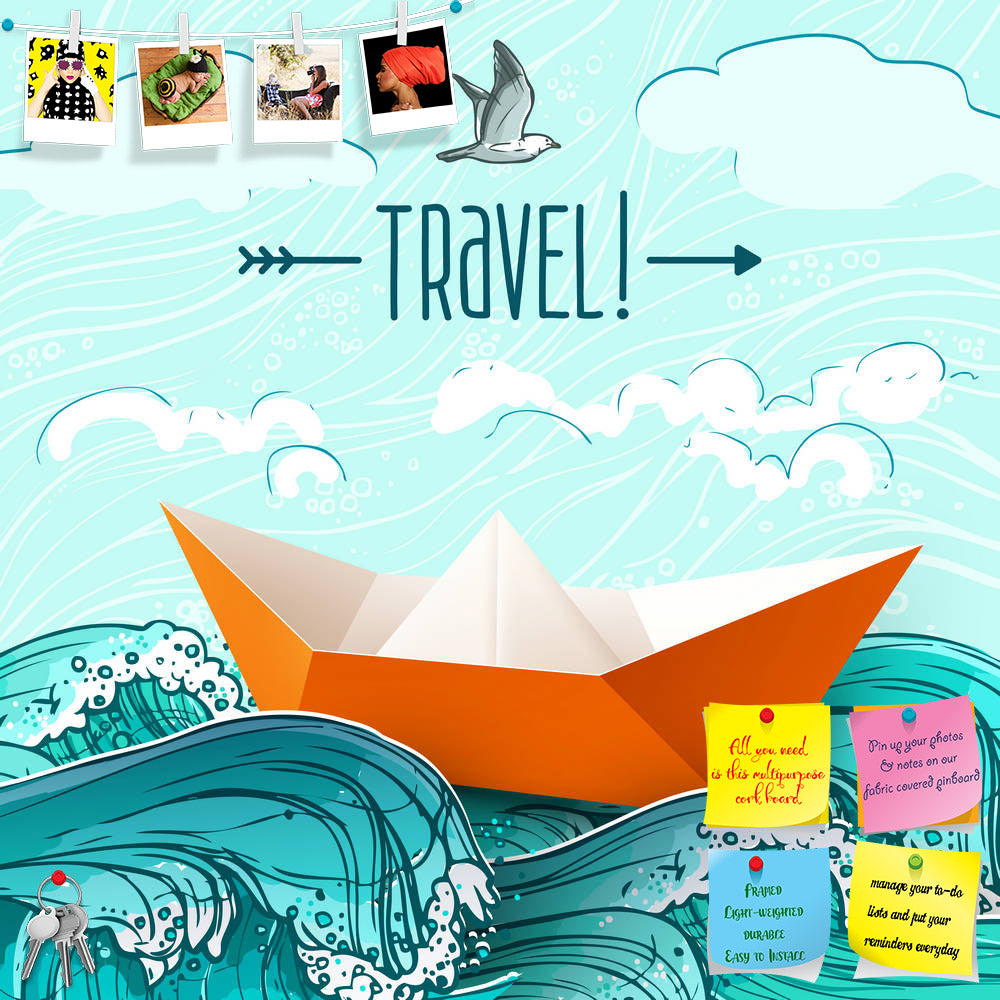 ArtzFolio Origami Paper Ship On Sea Waves Art Printed Bulletin Board Notice Pin Board Soft Board | Frameless-Bulletin Boards Frameless-AZ5006644BLB_FL_RF_R-0-Image Code 5006644 Vishnu Image Folio Pvt Ltd, IC 5006644, ArtzFolio, Bulletin Boards Frameless, Kids, Places, Digital Art, origami, paper, ship, on, sea, waves, art, printed, bulletin, board, notice, pin, soft, frameless, hand, drawn, vector, illustration, pin up board, push pin board, extra large cork board, big pin board, notice board, small bulleti