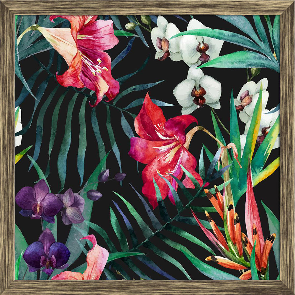 ArtzFolio Watercolor Tropical Flowers Artwork Canvas Painting-Paintings Wooden Framing-AZ5006646ART_FR_RF_R-0-Image Code 5006646 Vishnu Image Folio Pvt Ltd, IC 5006646, ArtzFolio, Paintings Wooden Framing, Floral, Digital Art, watercolor, tropical, flowers, artwork, canvas, painting, framed, print, wall, for, living, room, with, frame, poster, pitaara, box, large, size, drawing, art, split, big, office, reception, photography, of, kids, panel, designer, decorative, amazonbasics, reprint, small, bedroom, on,